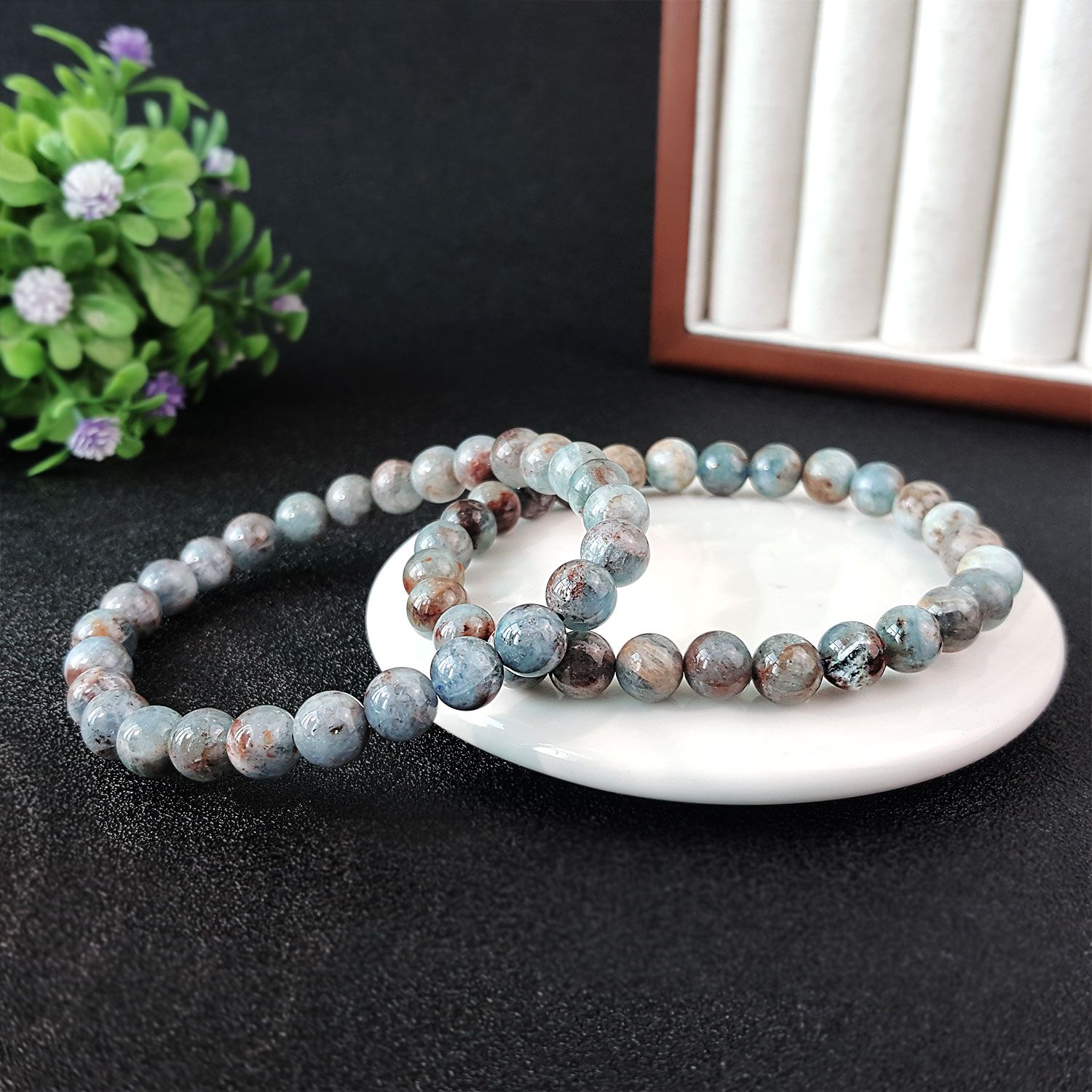 7-7.5mm Caramel Aquamarine Bracelet