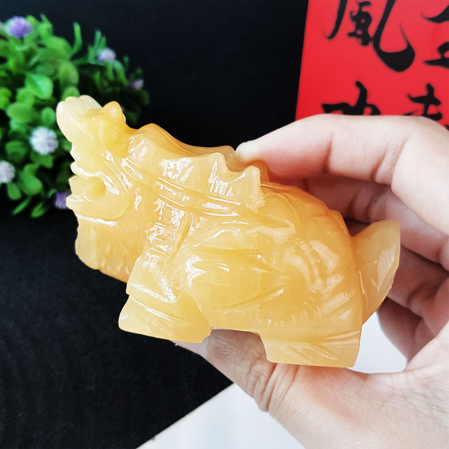 黄玉龙龟 (8CM)