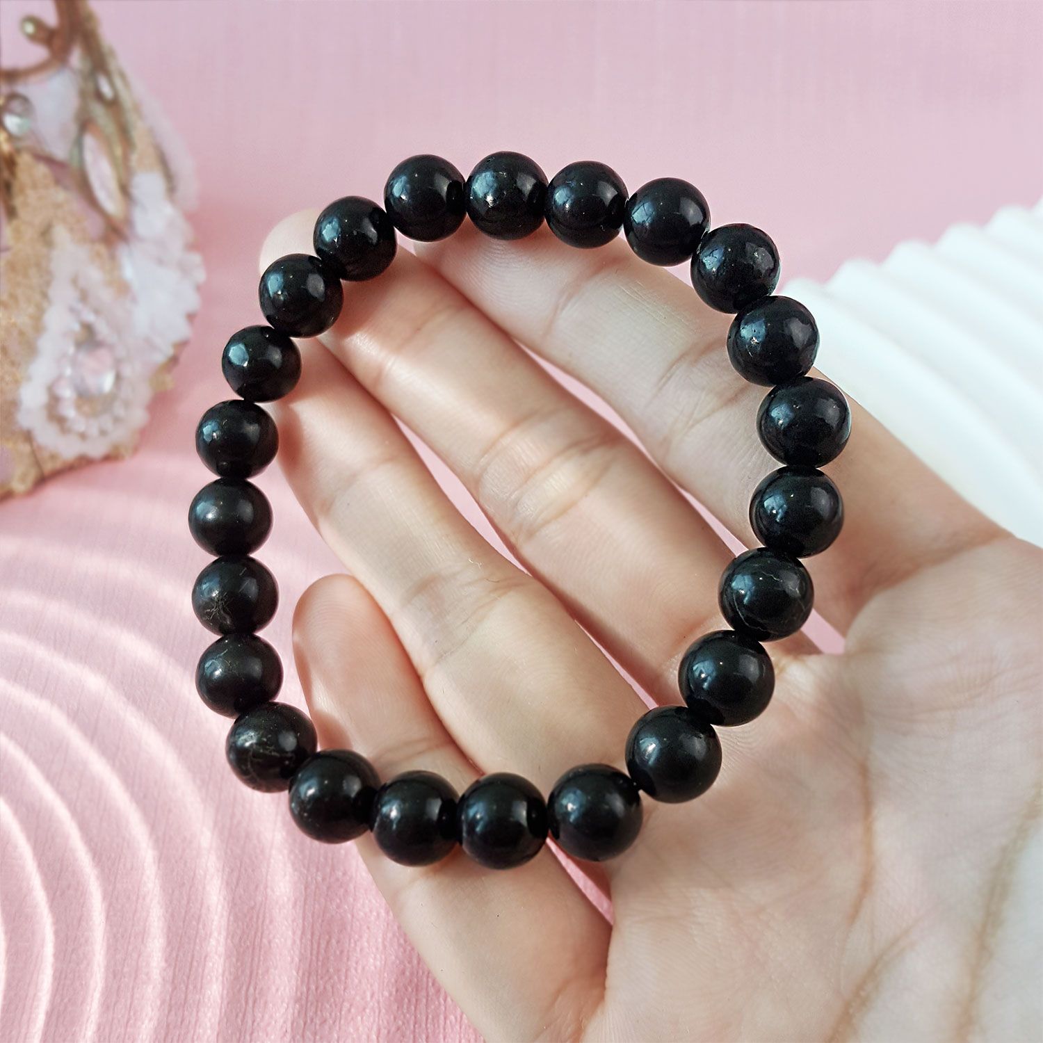 8mm 次石墨手链