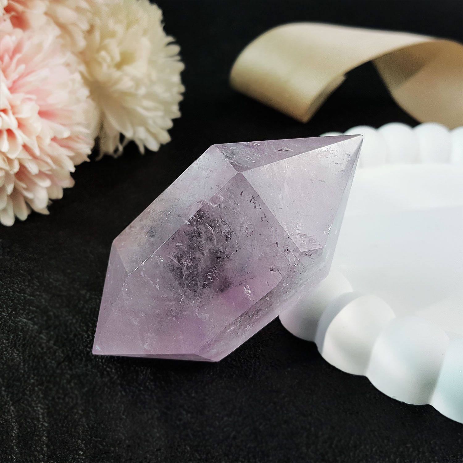 紫水晶双尖柱
