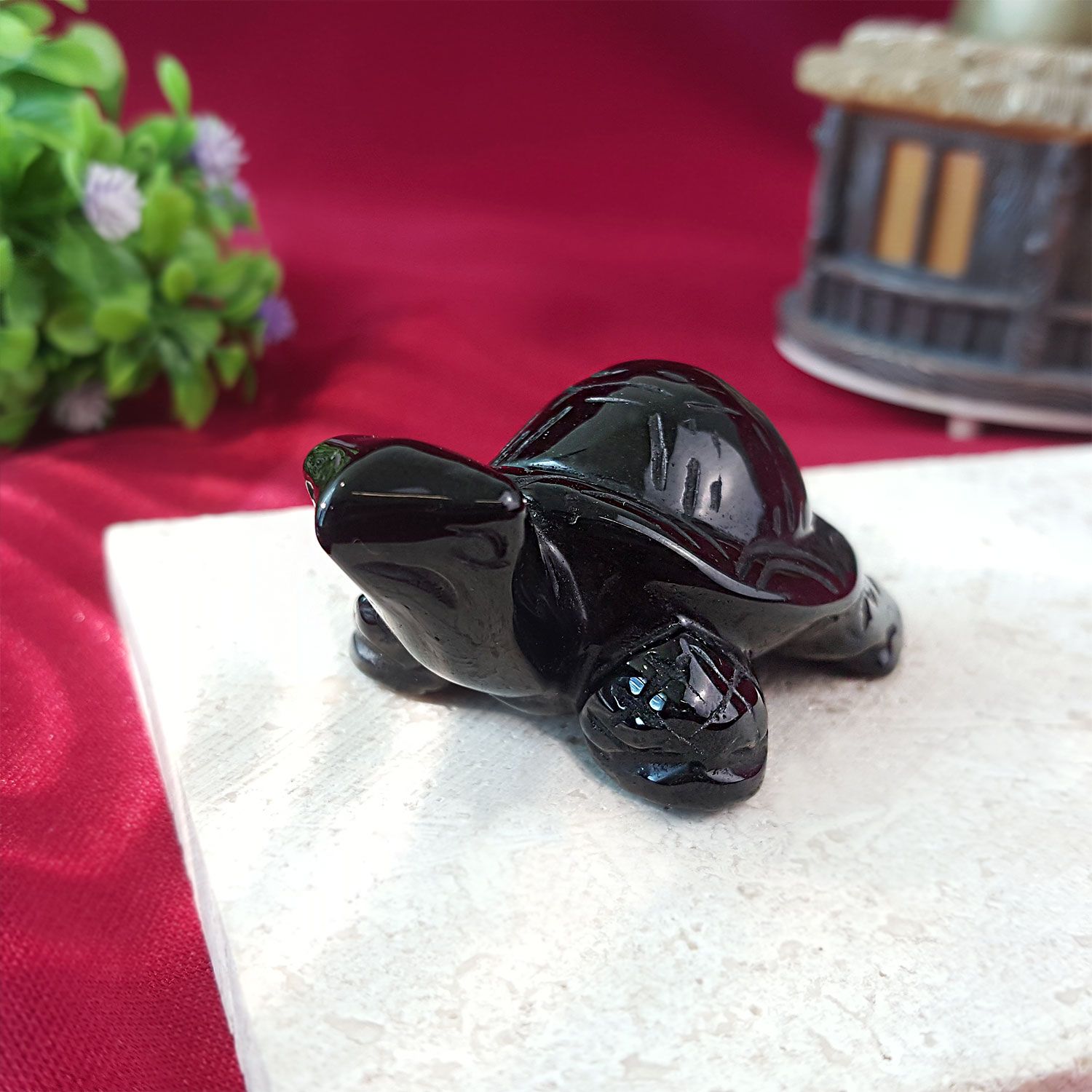 Black Obsidian Turtle (6CM) 
