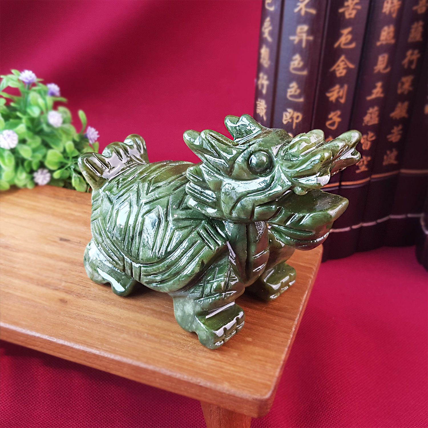 绿碧玉/青玉龙龟 (10CM)