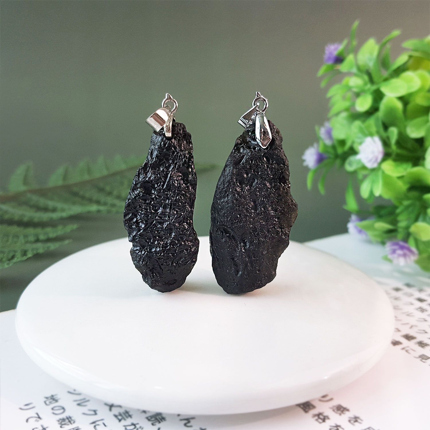 Tektite Raw Pendant