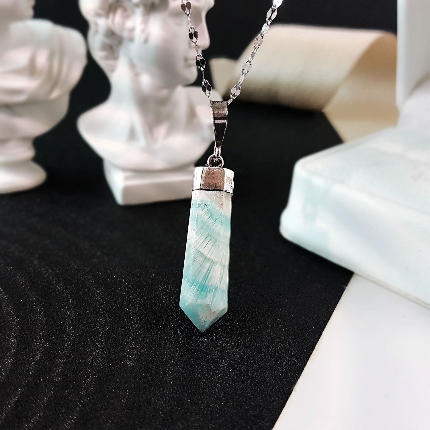 Aragonite Point Pendant S925 