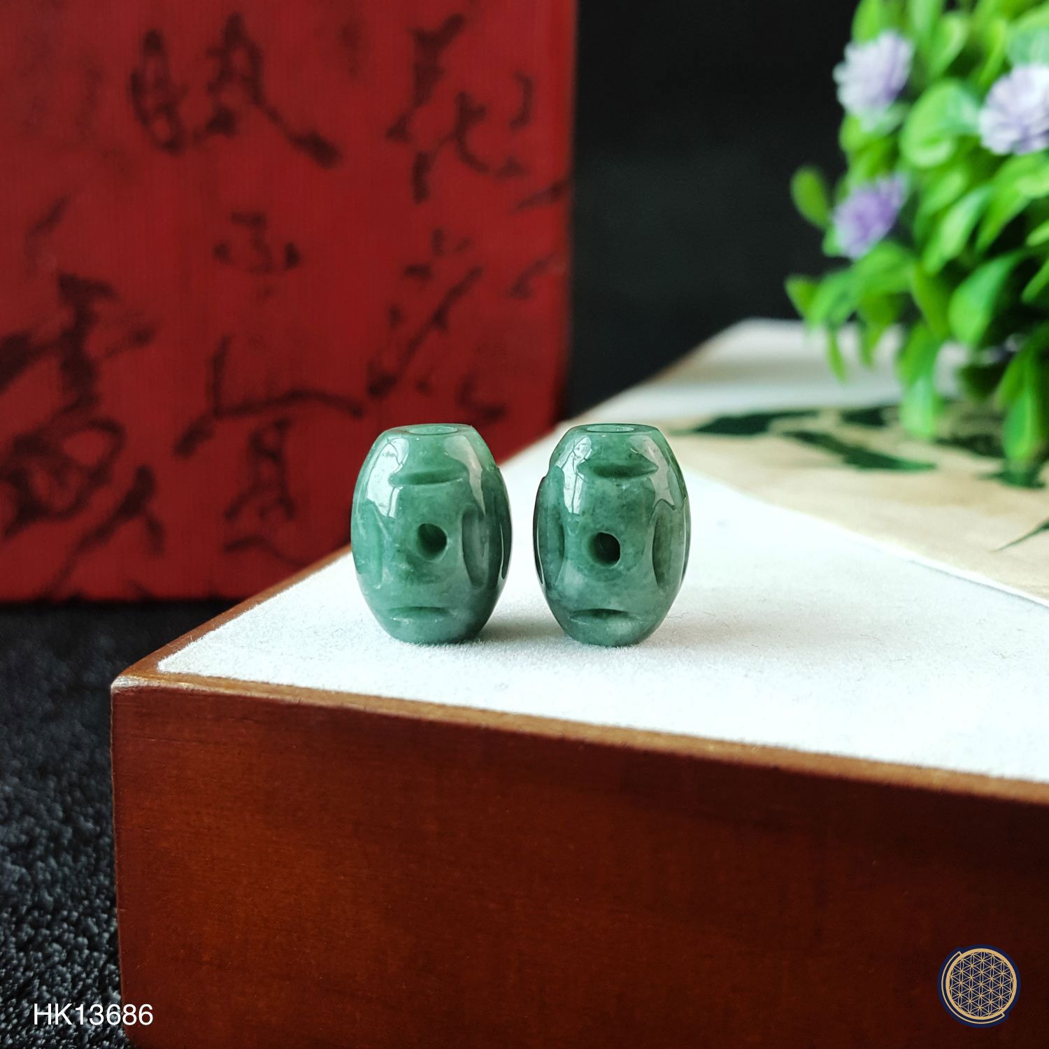 9mm x 13mm 玉石雕刻路路通