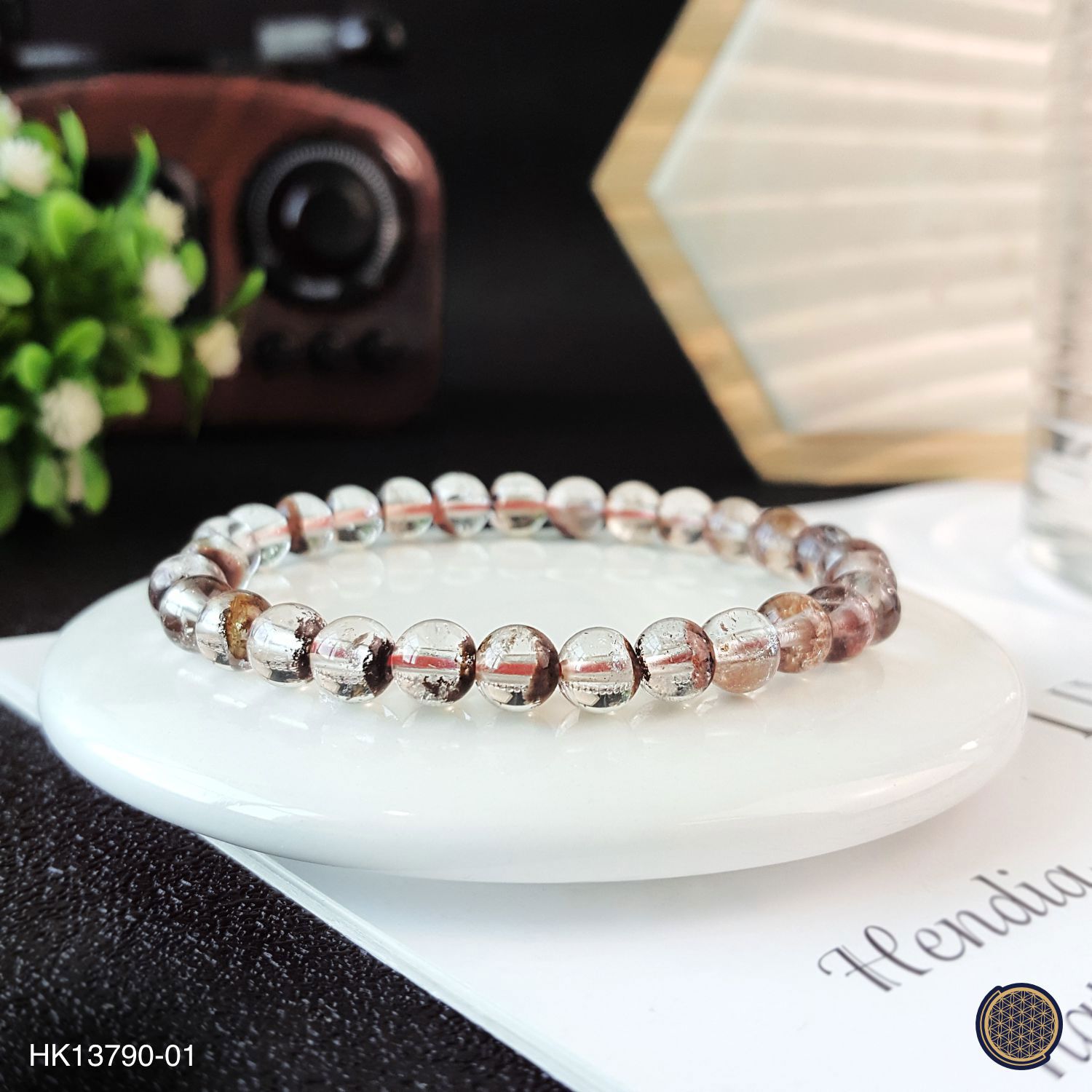 6-6.5mm High Grade Red Phantom Treasure Bracelet
