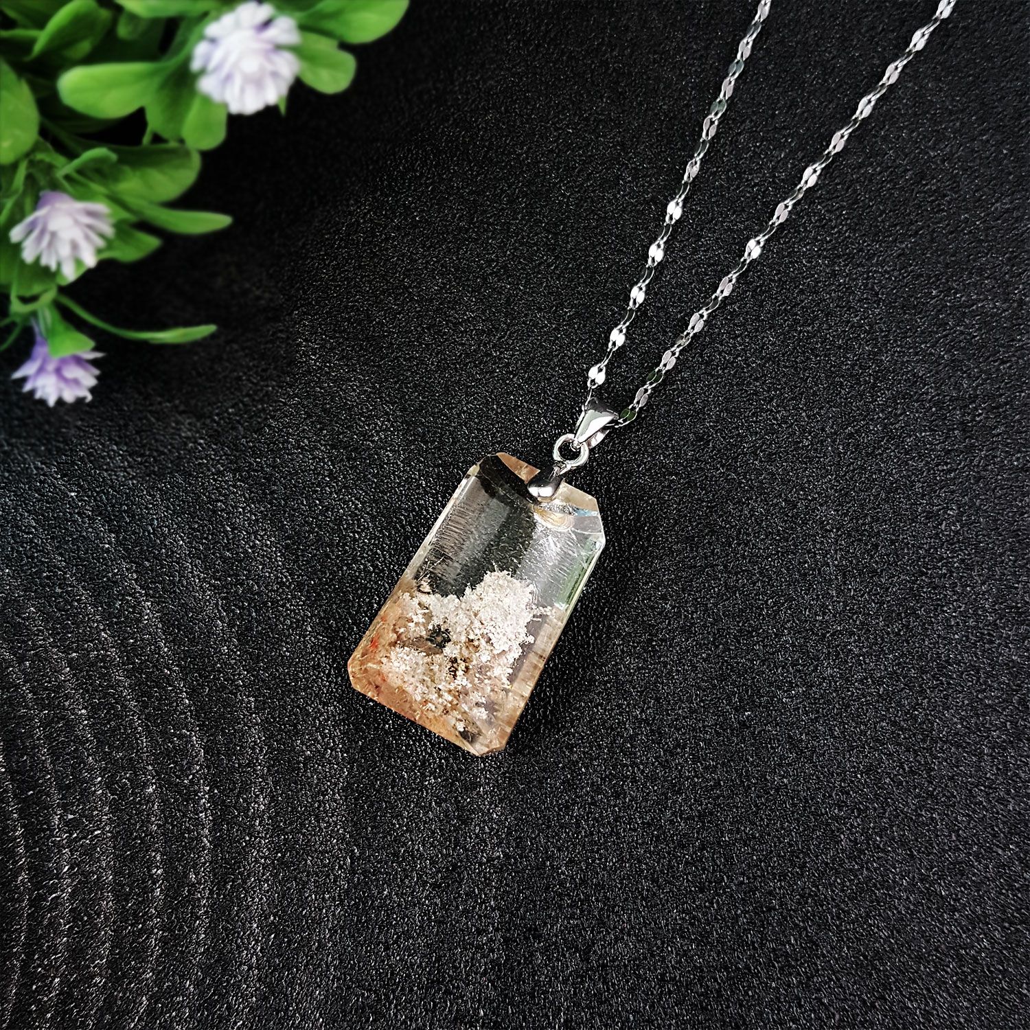 高级盆景幽灵纯银吊坠