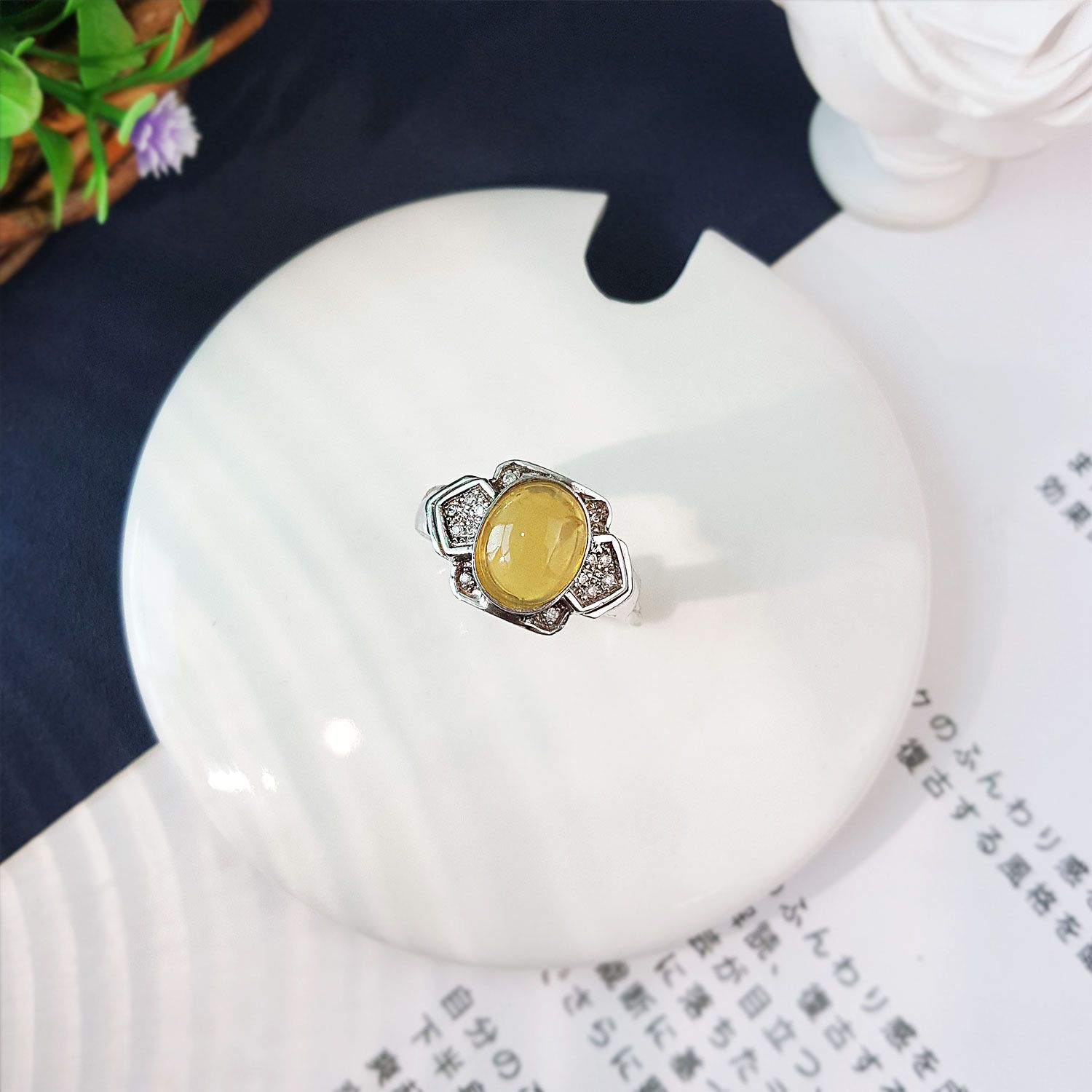 玛瑙(纯银)戒指