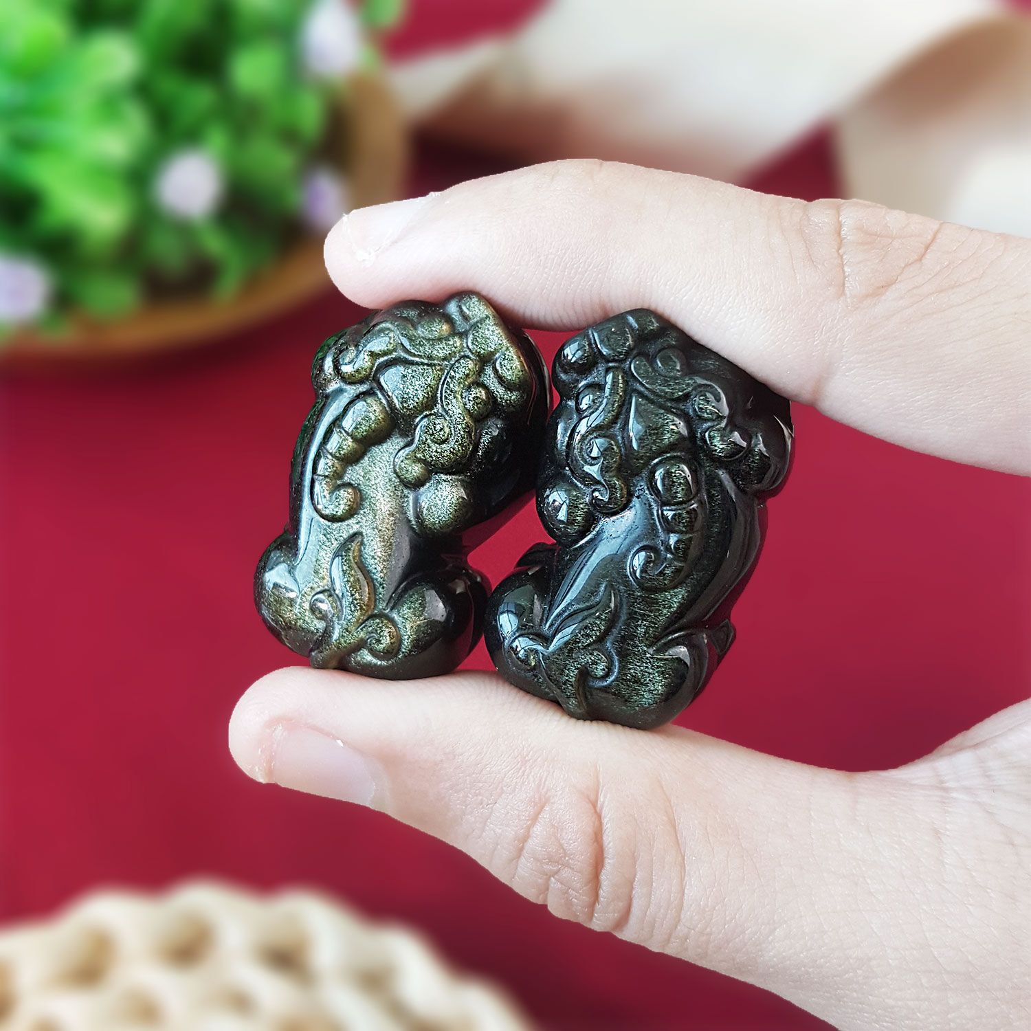 19.5mm x 31mm 金曜石招财貔貅