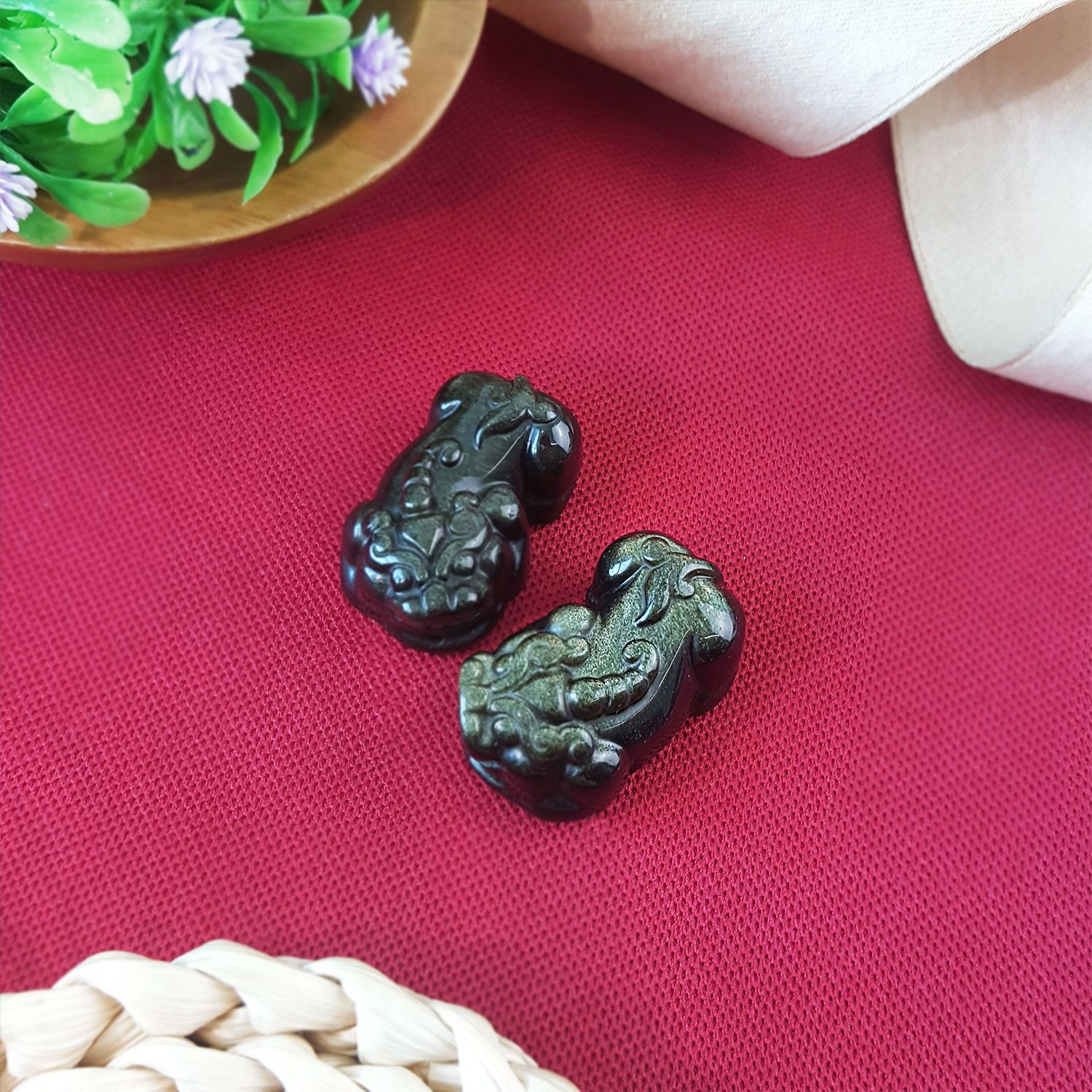 19.5mm x 31mm 金曜石招财貔貅