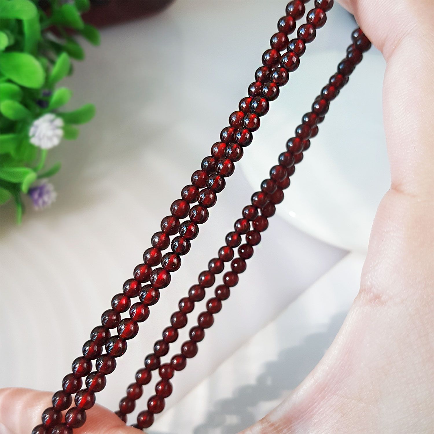 3-3.5mm 红石榴手串