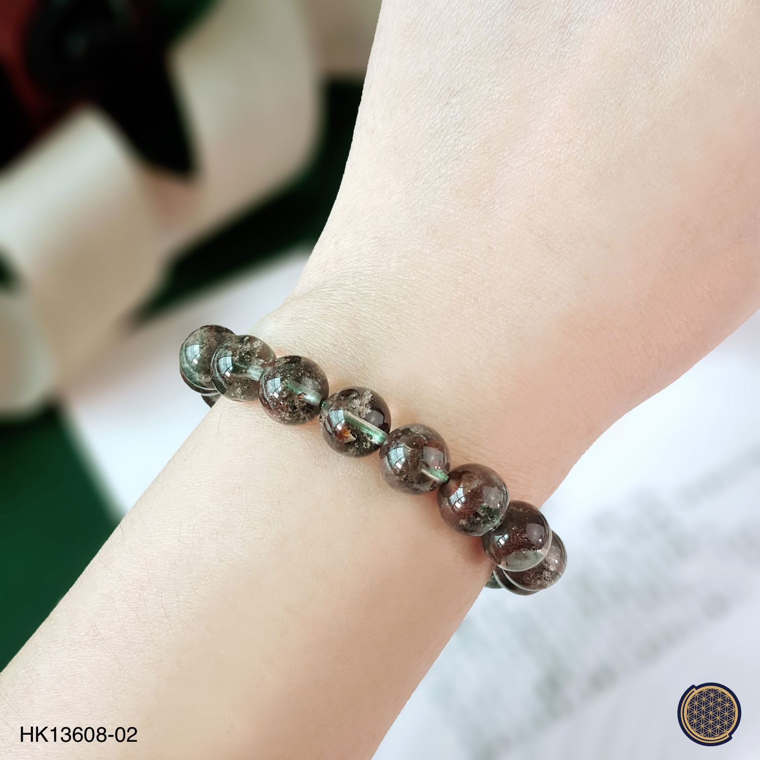 9-9.5mm 绿幽灵聚宝盆手链