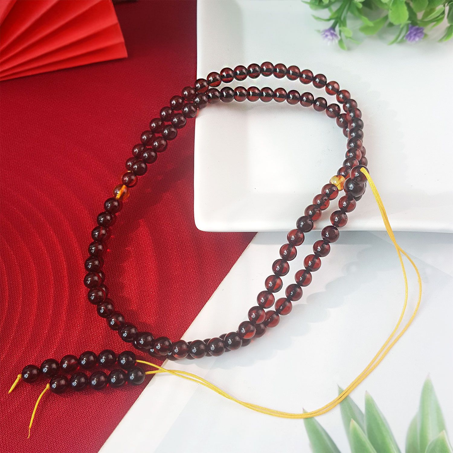 6mm 血珀项链 (全长60CM)