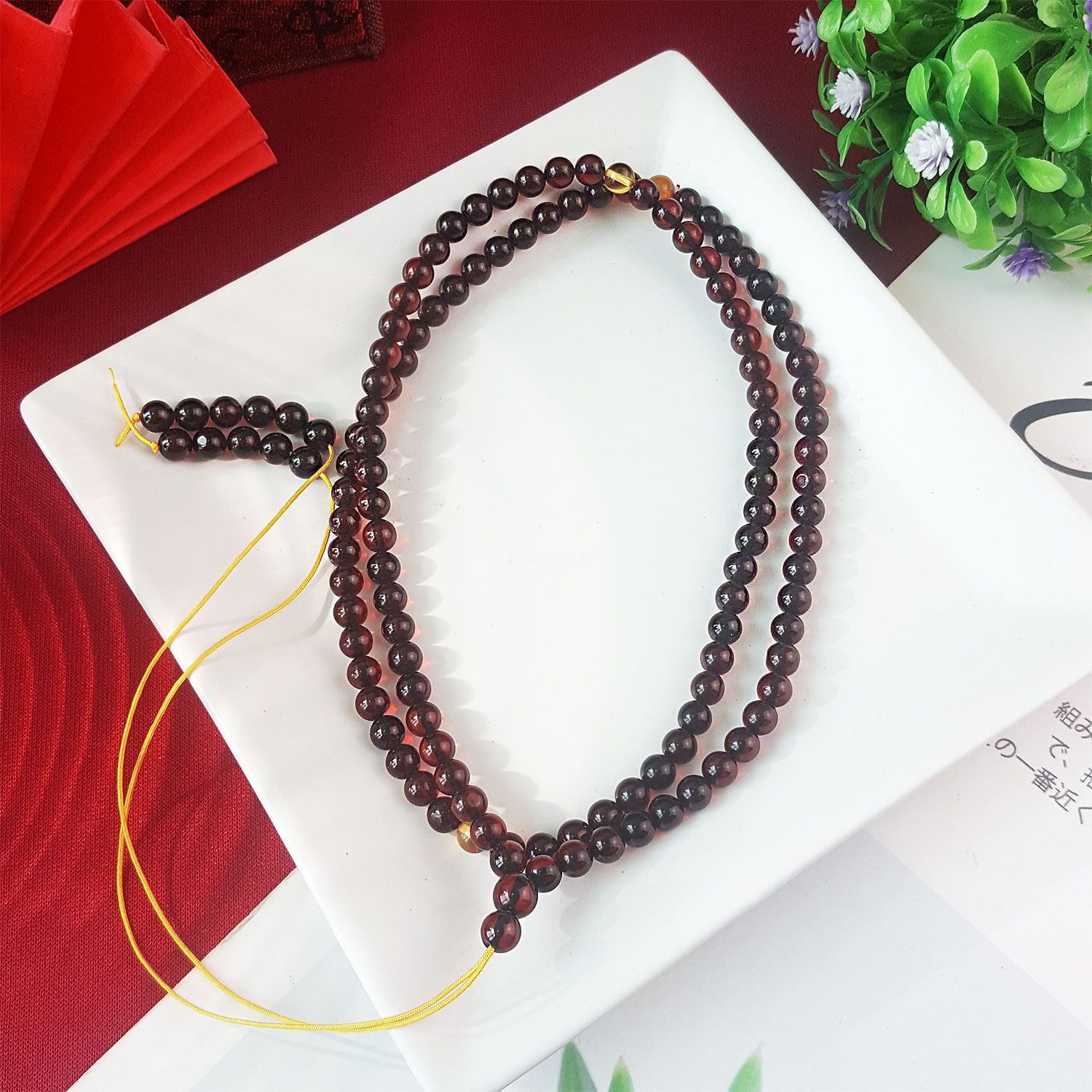 6mm 血珀项链 (全长60CM)