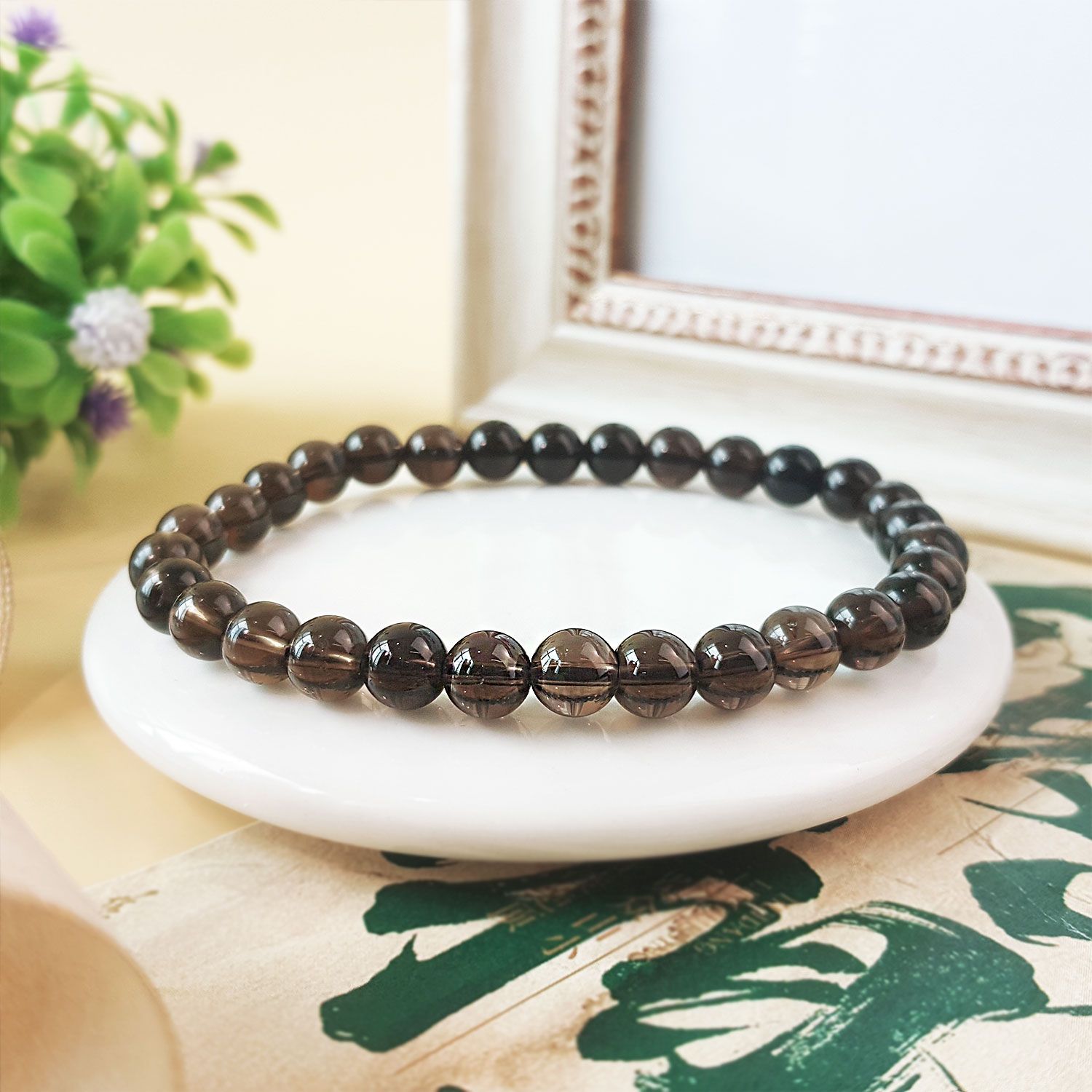 6mm Smoky Bracelet
