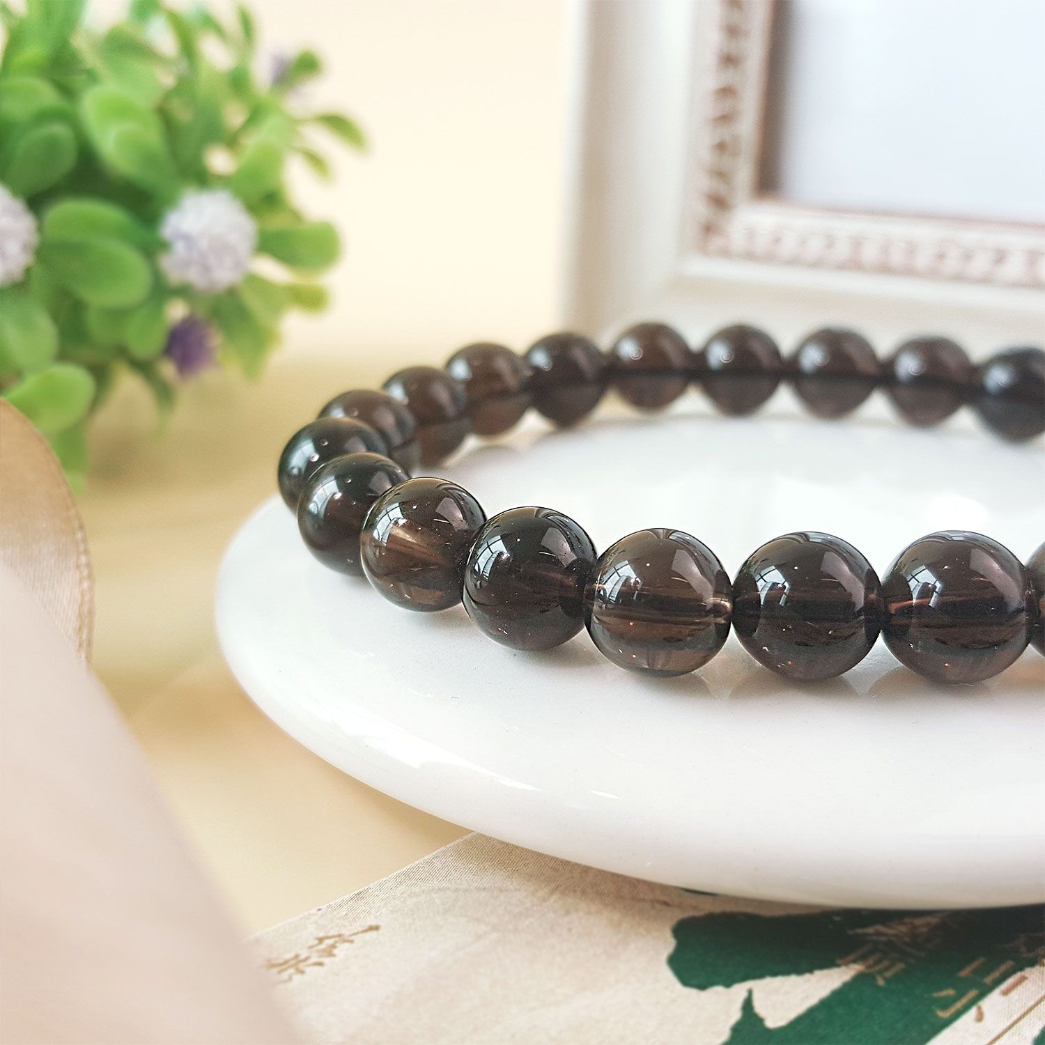 8mm Smoky Bracelet
