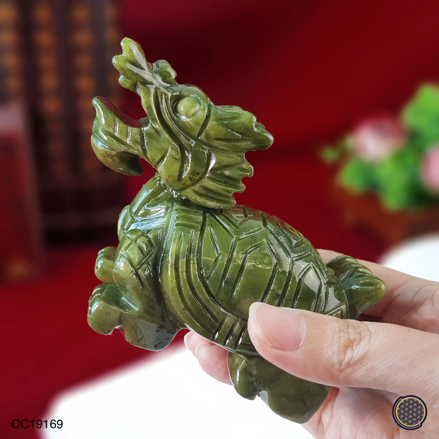 绿碧玉/青玉龙龟 (10CM)