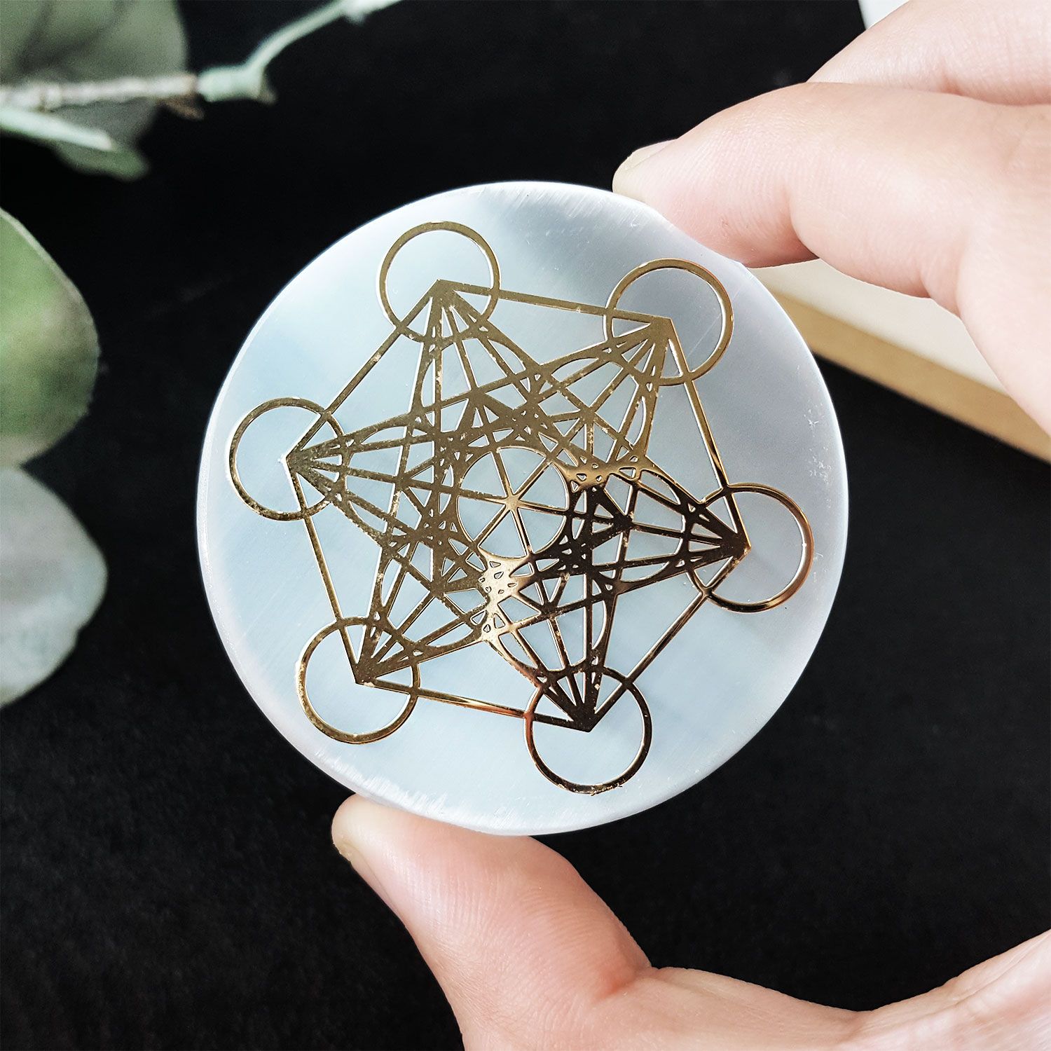 摩洛哥透石膏麦达昶立方能量垫座 (5CM)