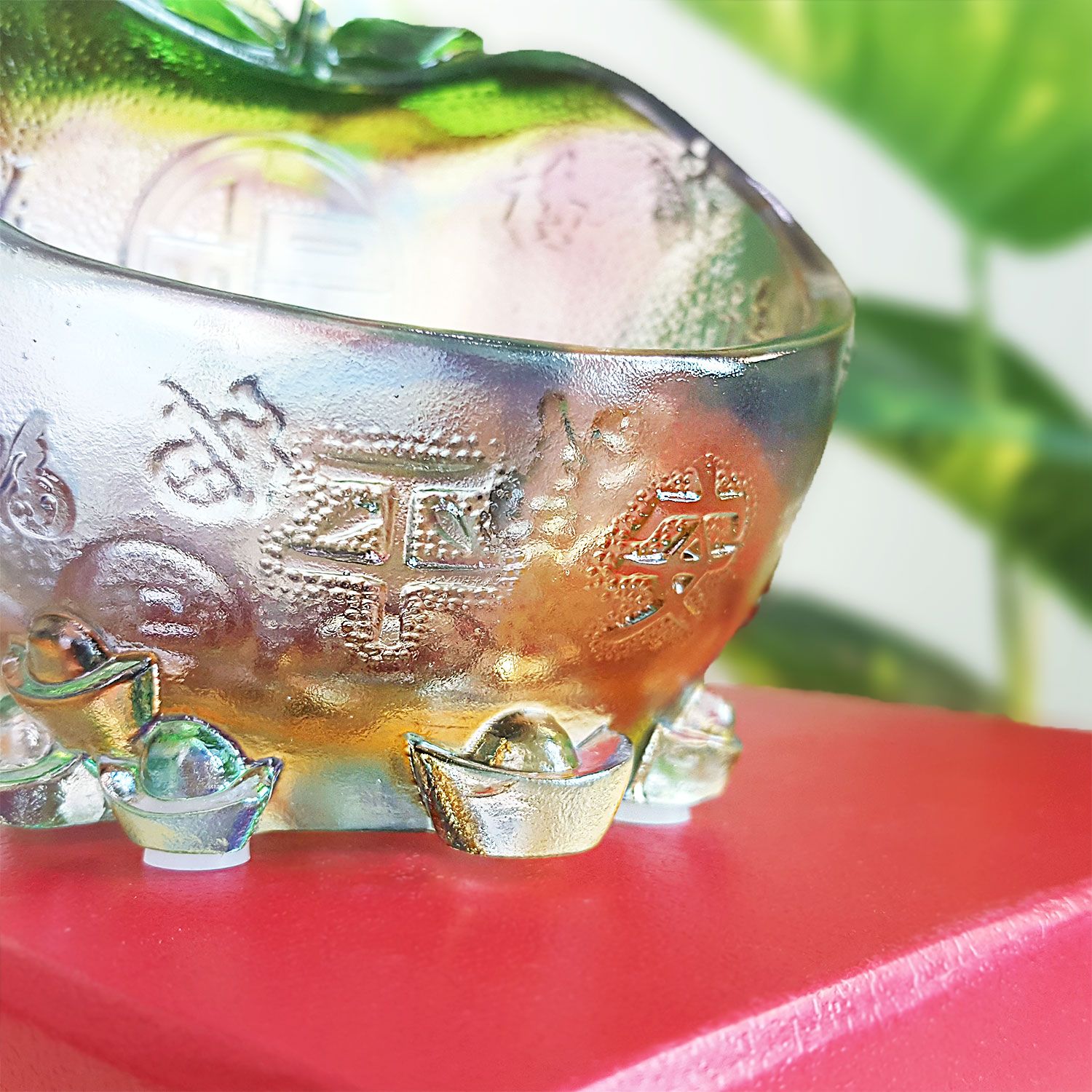 彩琉璃平安幸福聚宝盆
