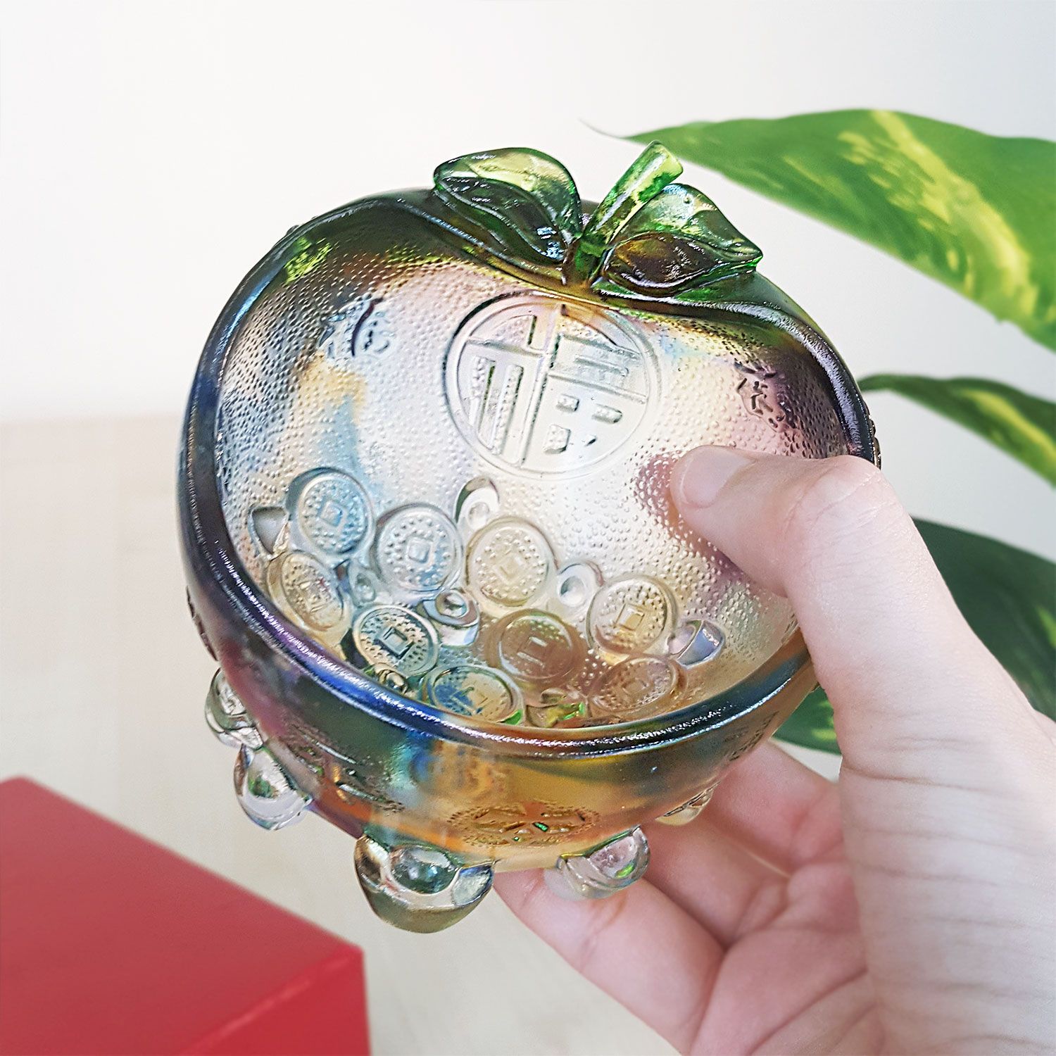 彩琉璃平安幸福聚宝盆