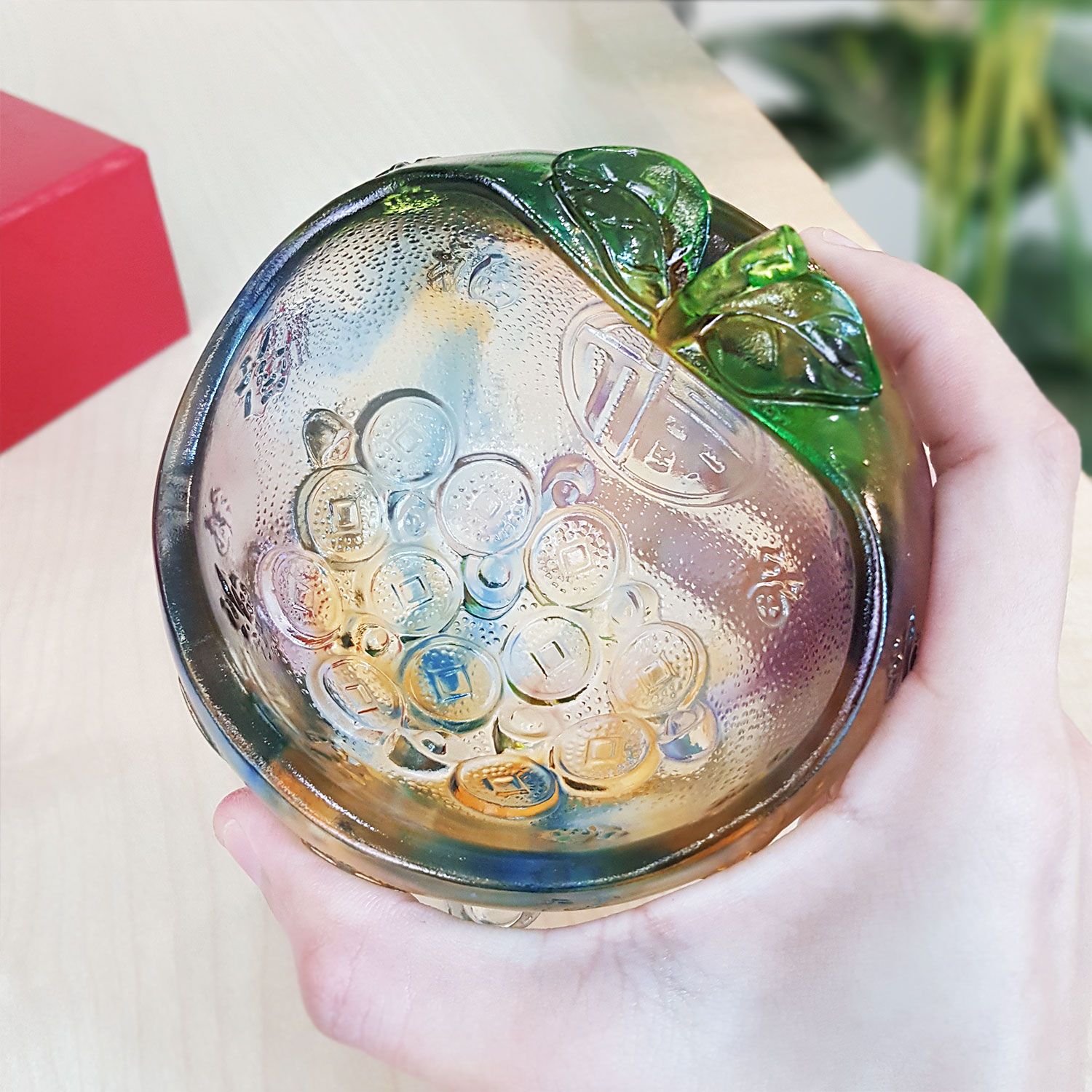 彩琉璃平安幸福聚宝盆