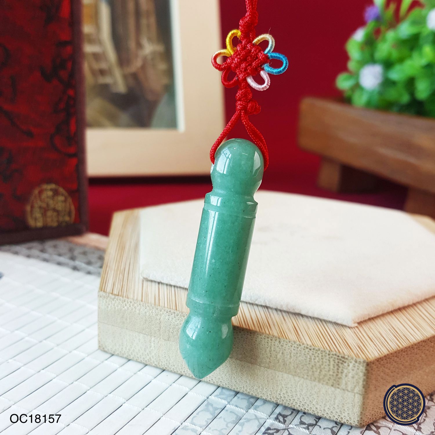 东陵玉文昌笔吊饰