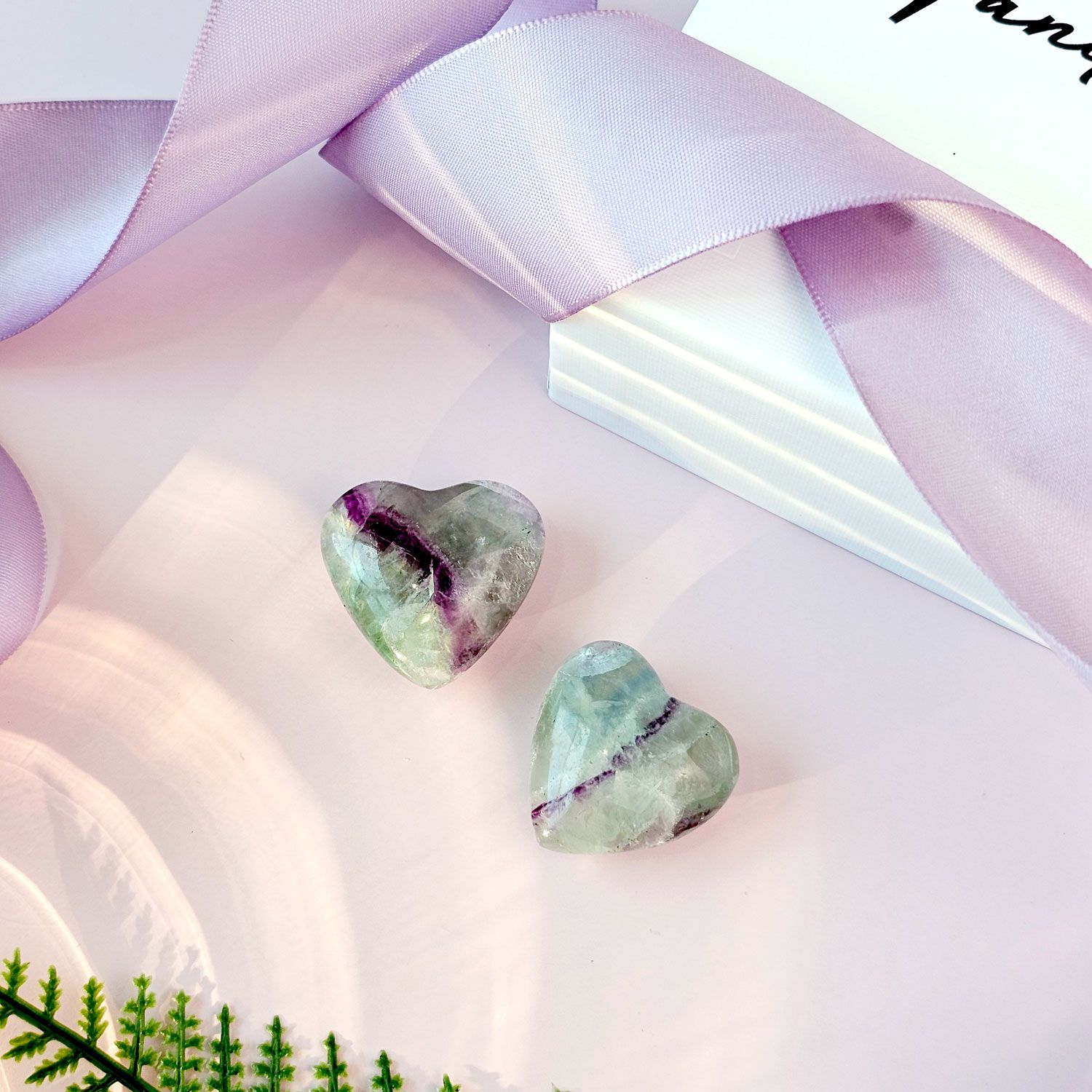 Fluorite Love Shape Decoration