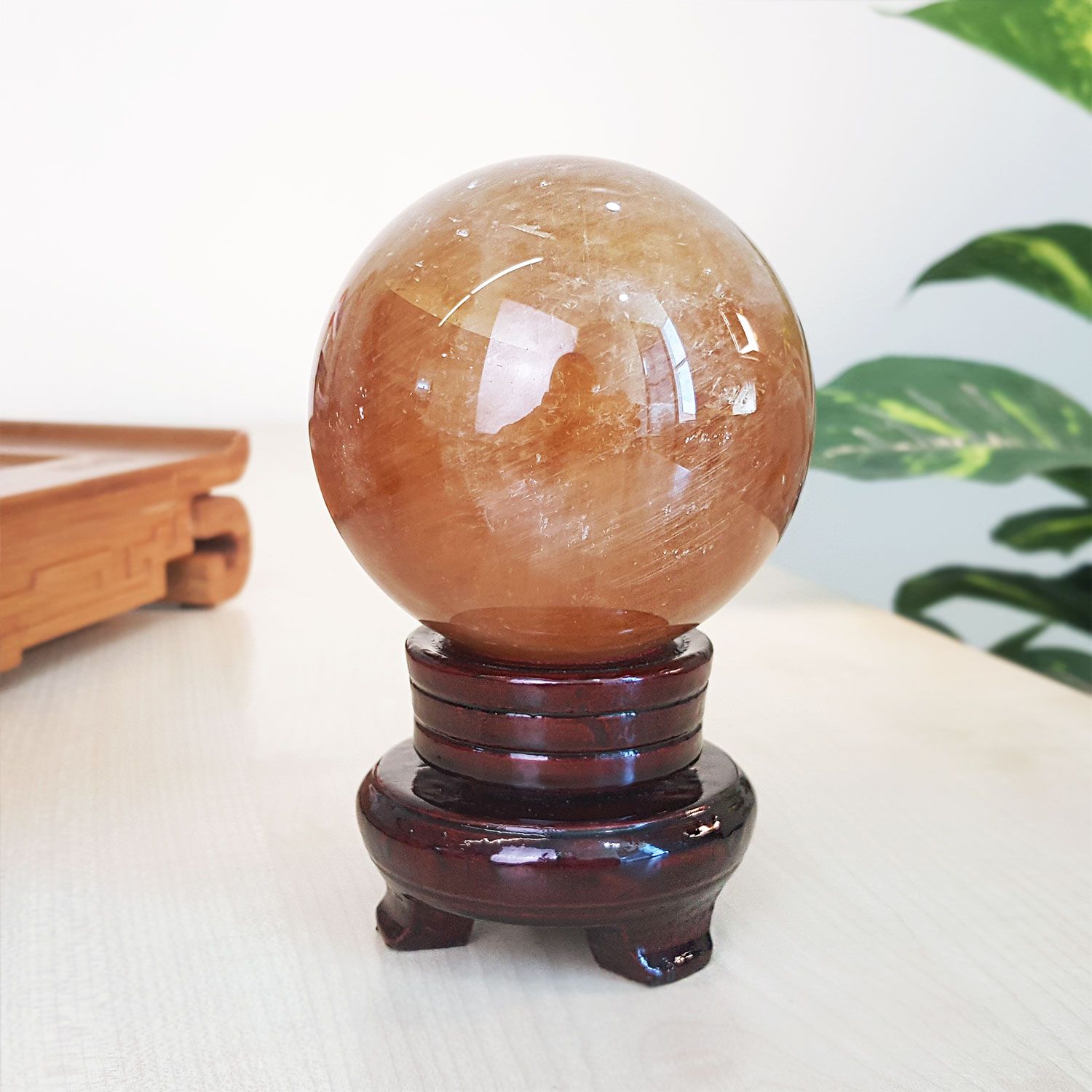 黄方解石球(0.95 - 0.96KG)