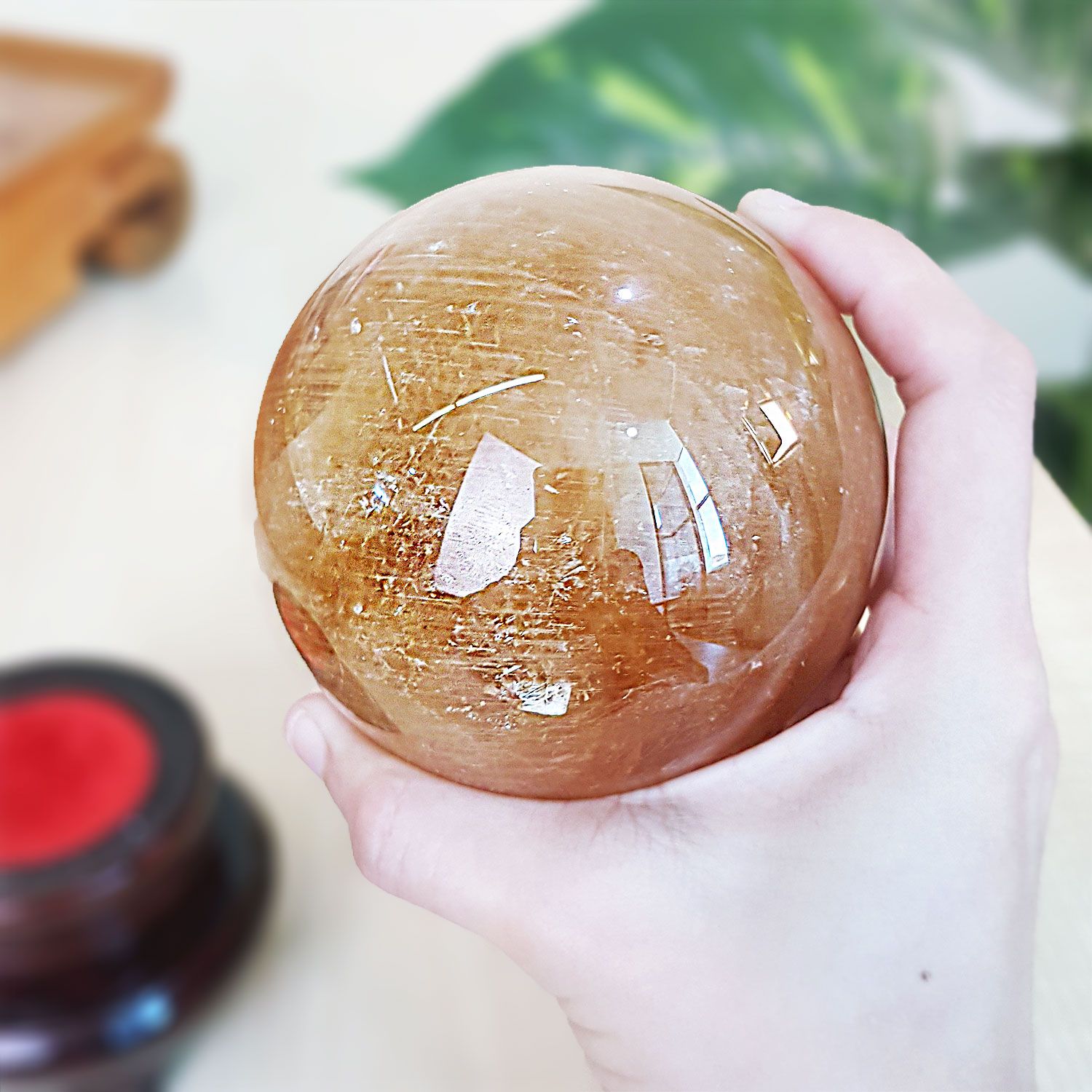 黄方解石球(0.95 - 0.96KG)