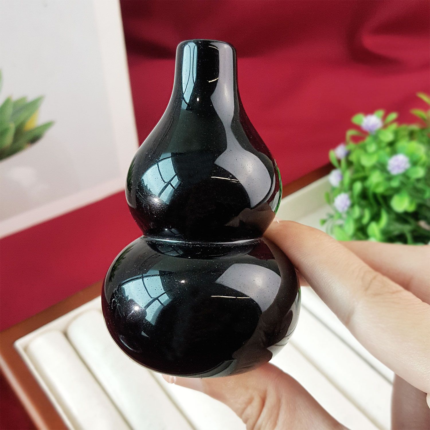 黑曜石葫芦 - 3寸