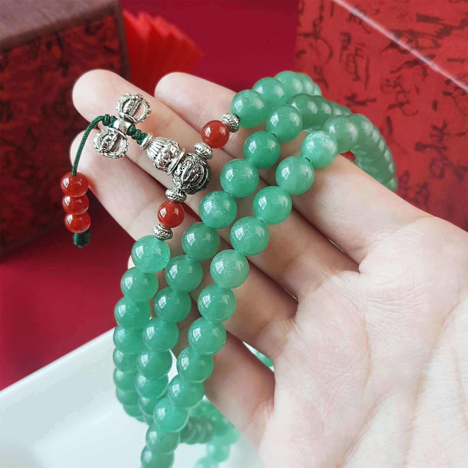 8mm 东陵玉念珠