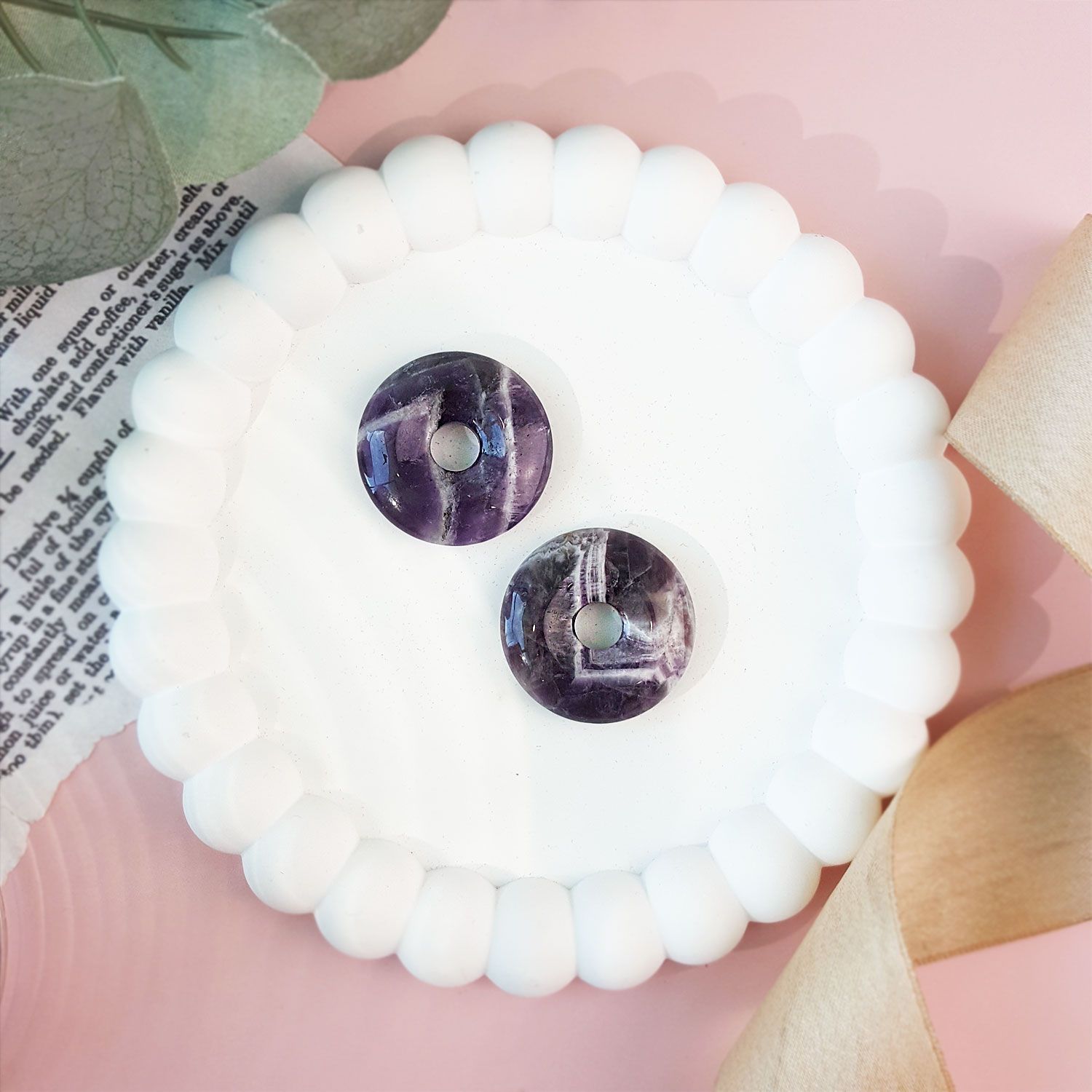 30mm 梦幻佛牙紫平安扣