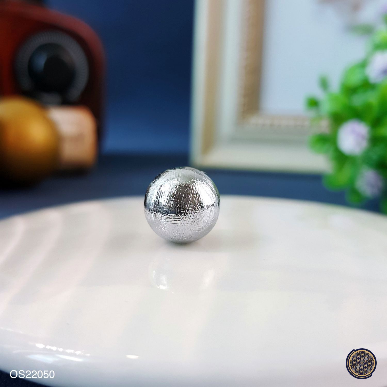 10mm 天铁隔珠 - 白金色