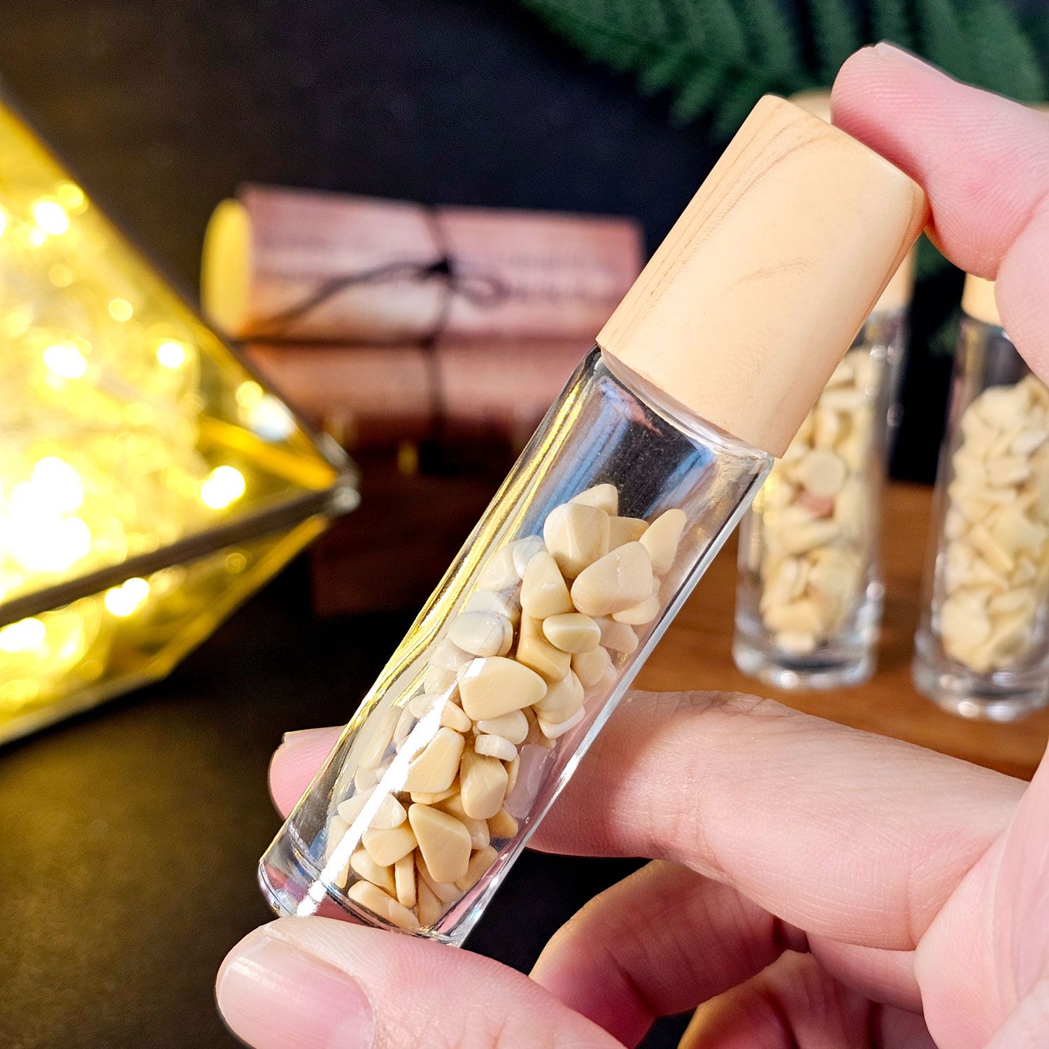 黄玉能量滚轮瓶