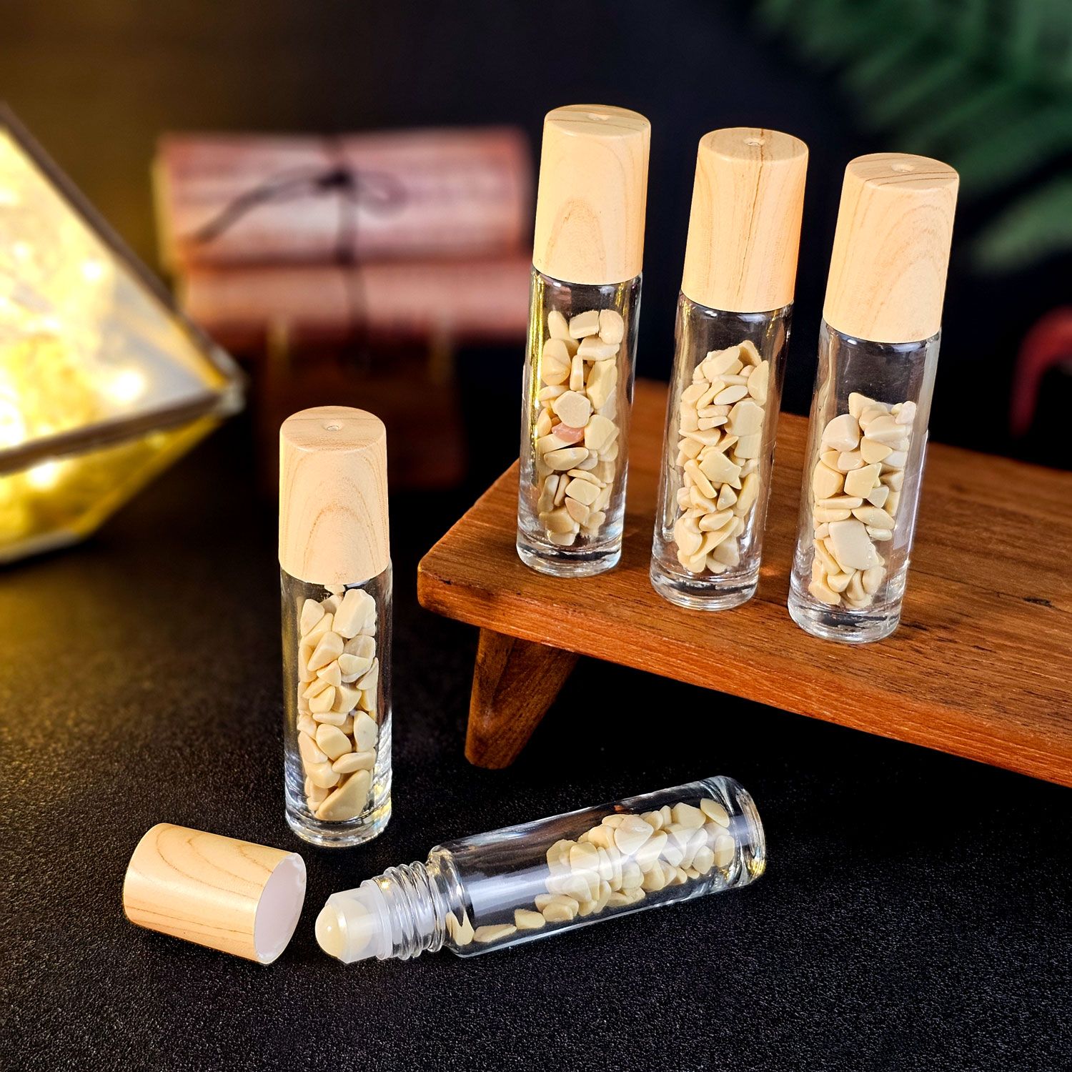 黄玉能量滚轮瓶