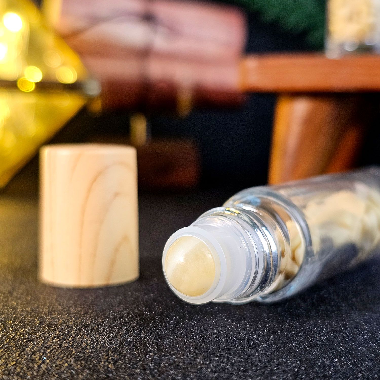 黄玉能量滚轮瓶