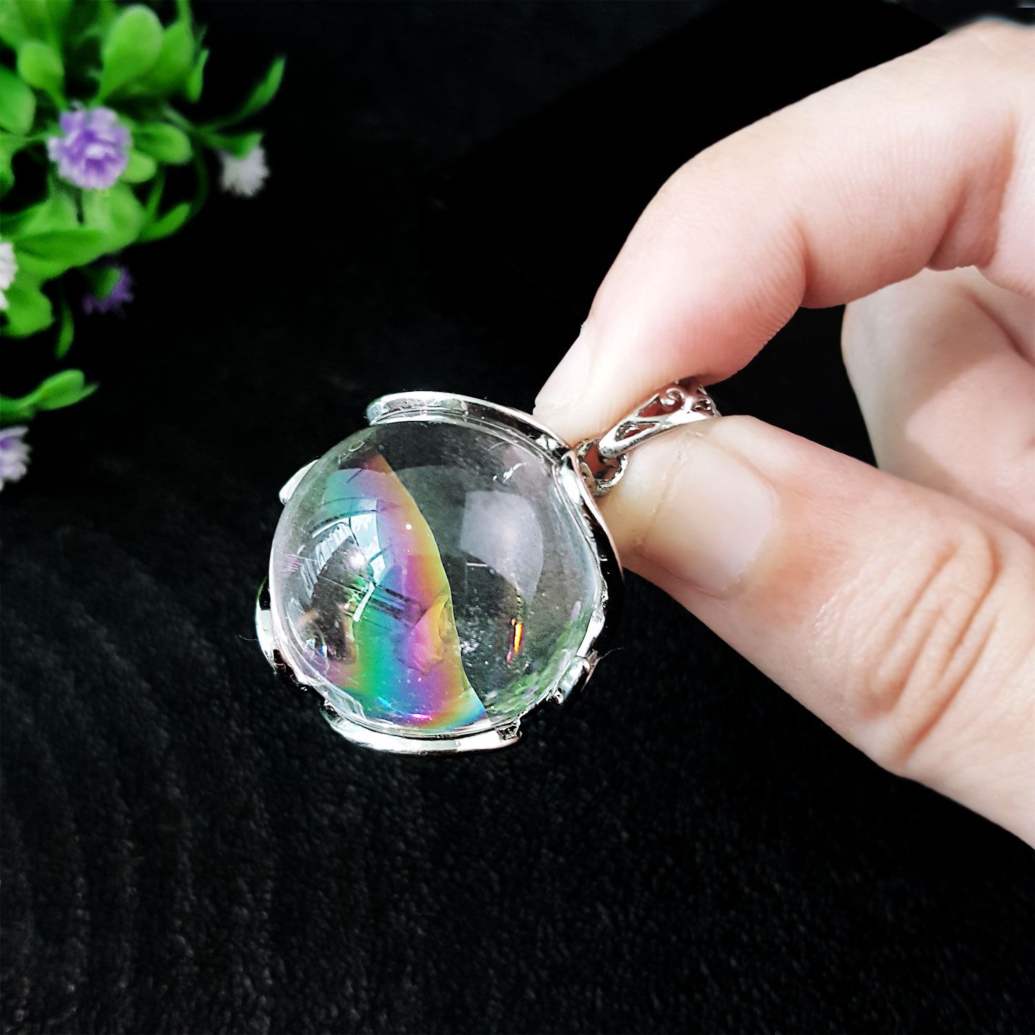 23mm 白阿赛斯特莱圆形吊坠