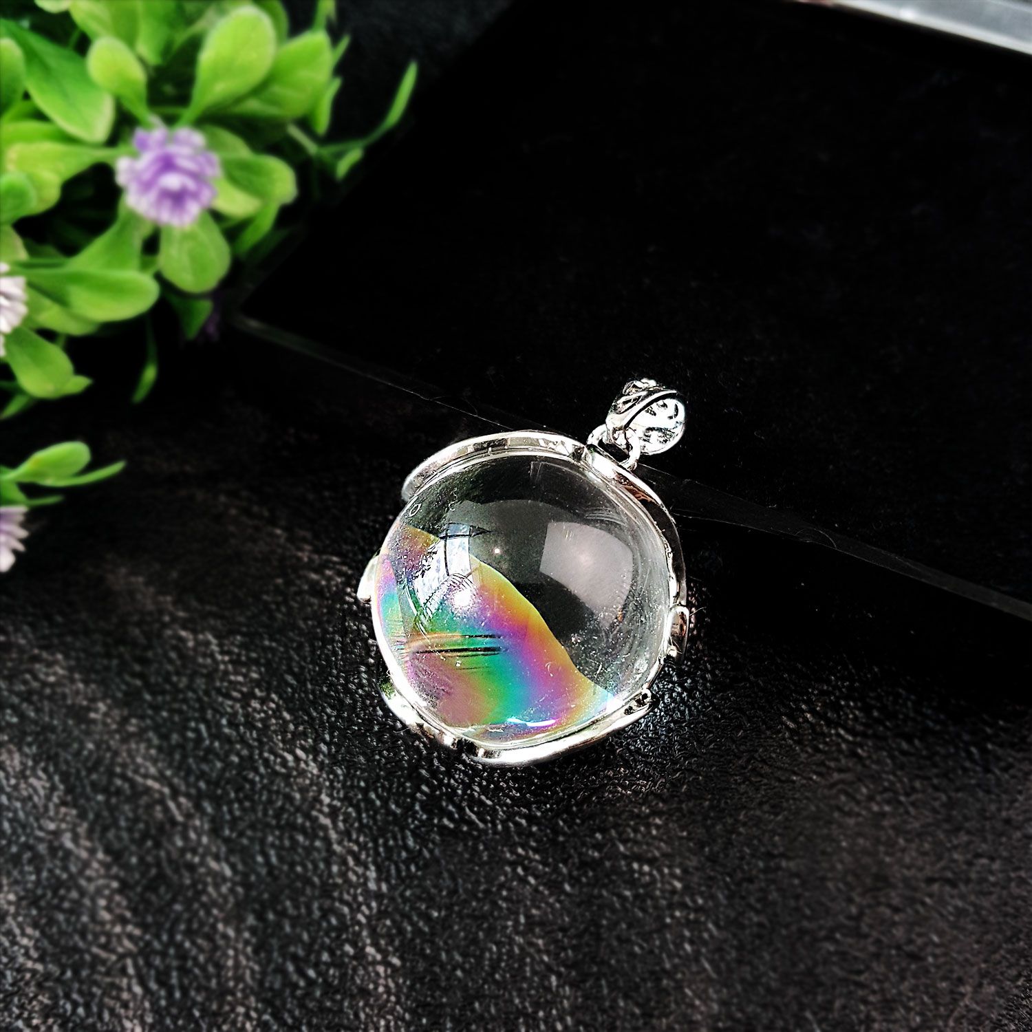 23mm 白阿赛斯特莱圆形吊坠