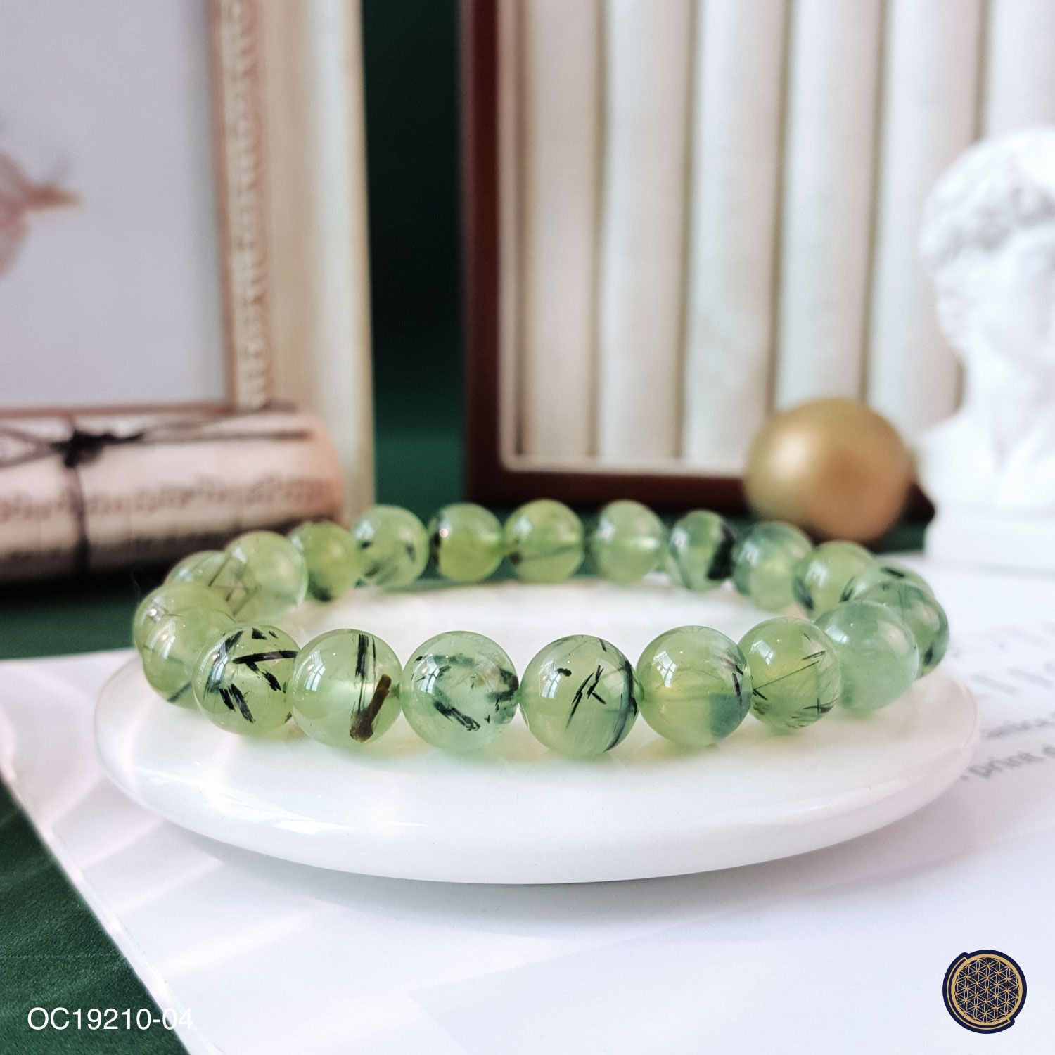 9-9.5mm Prehnite Bracelet