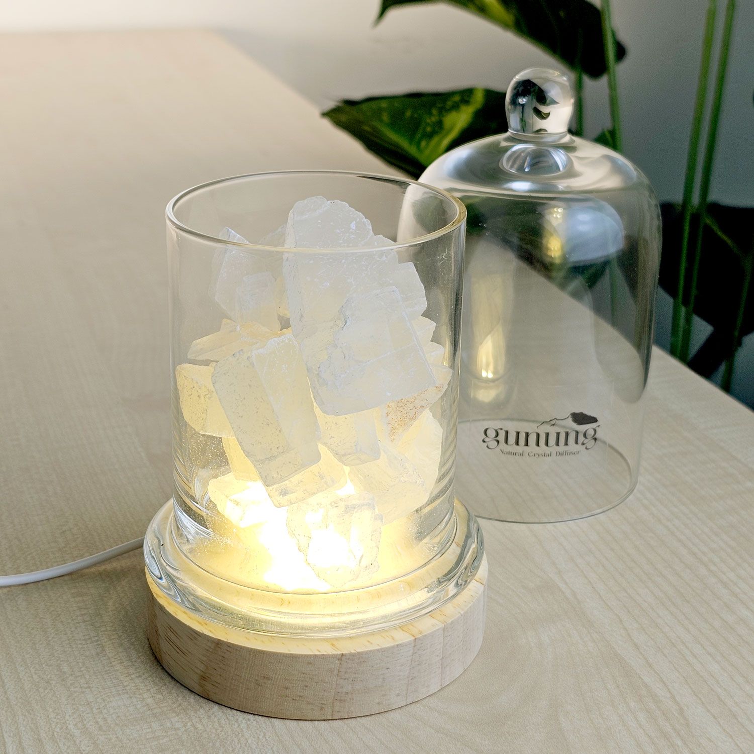 天然扩香石搭配LED灯