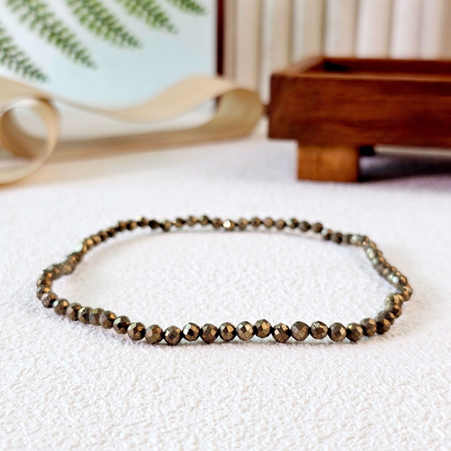 4mm Pyrite Cutting Anklet