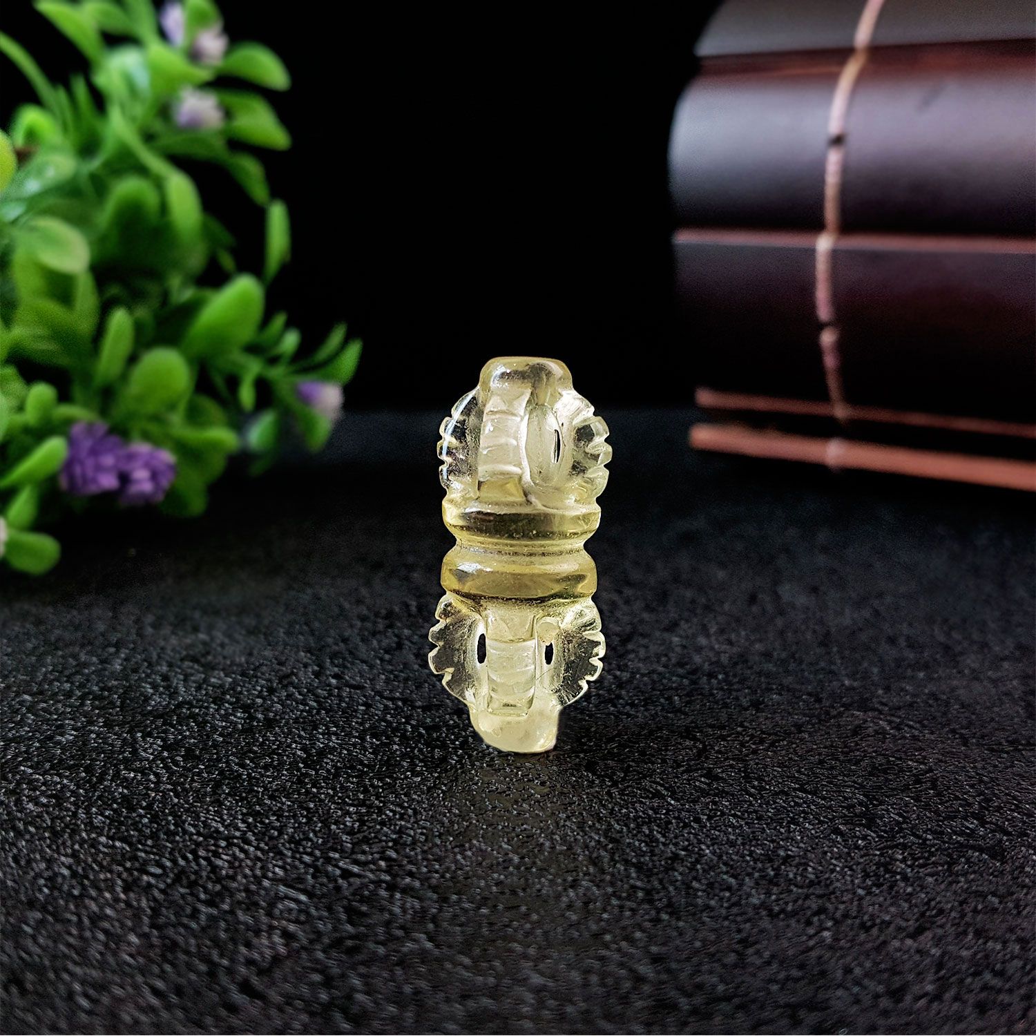 12mm x 26mm-27mm 柠檬黄晶双鼓金刚杵