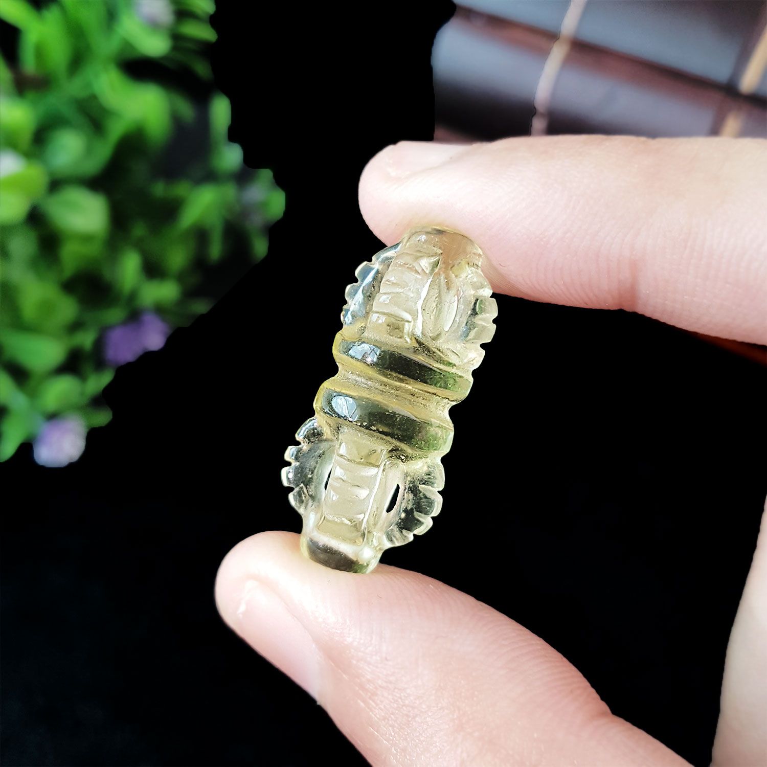 12mm x 26mm-27mm 柠檬黄晶双鼓金刚杵