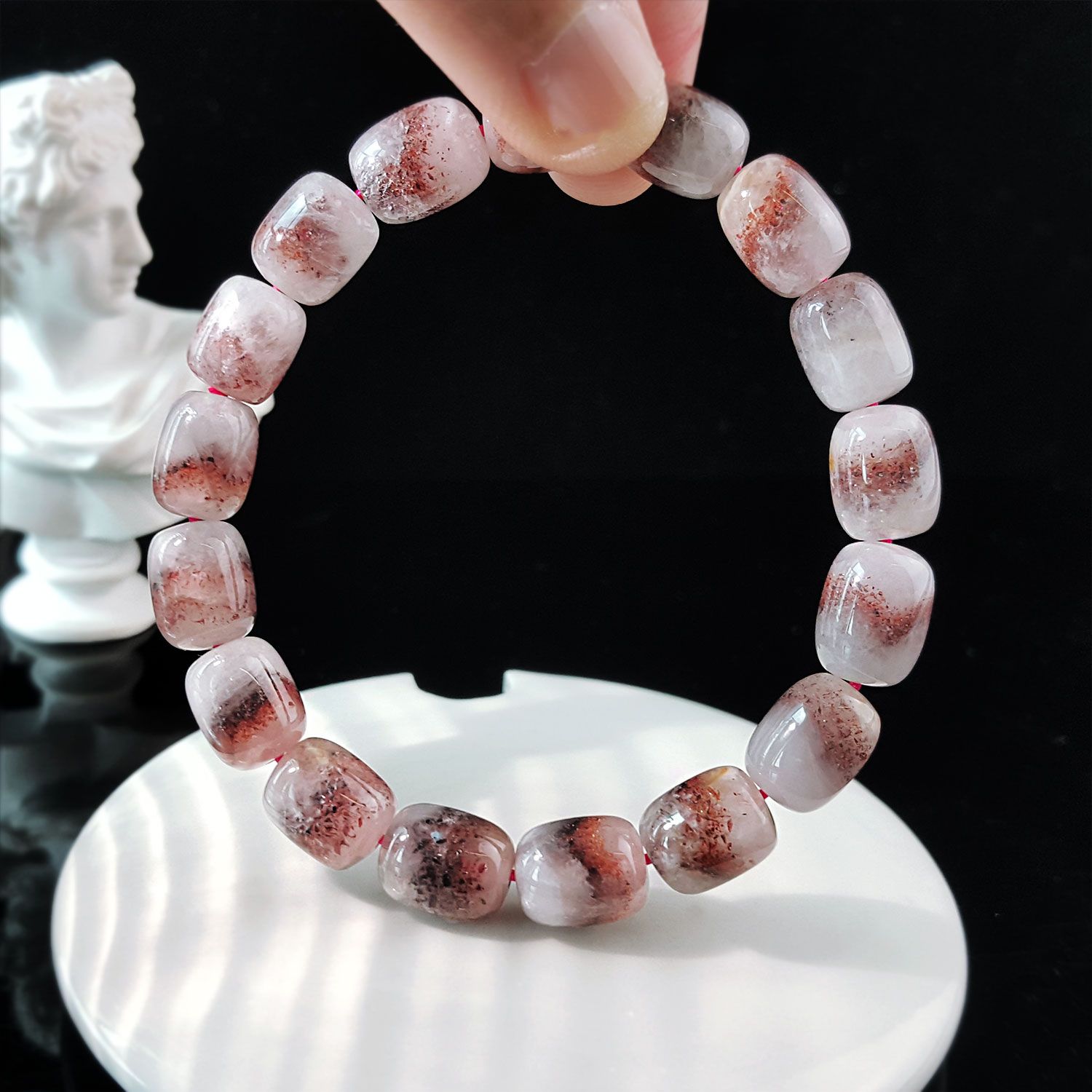 8-8.5mm 超七金草莓桶形手链