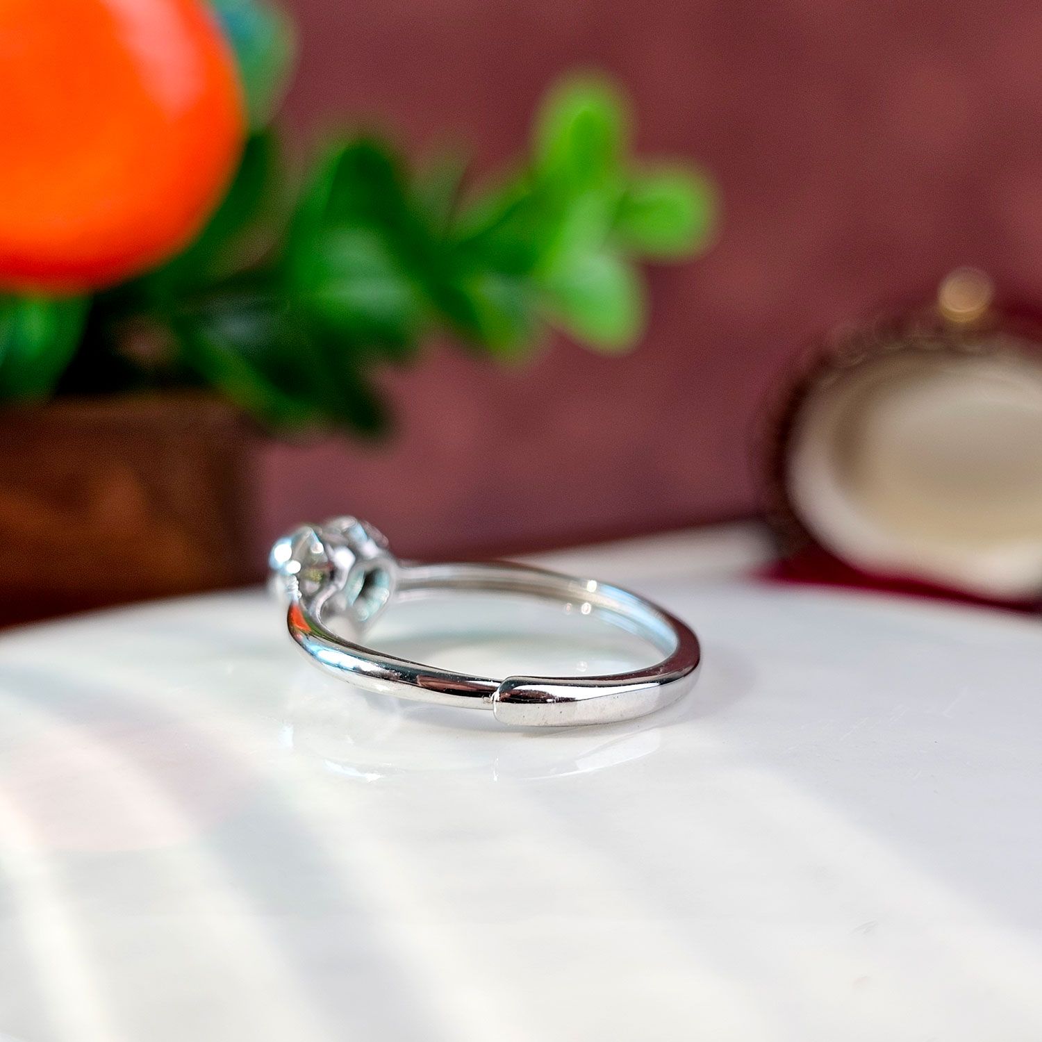 6mm 捷克陨石心形戒指