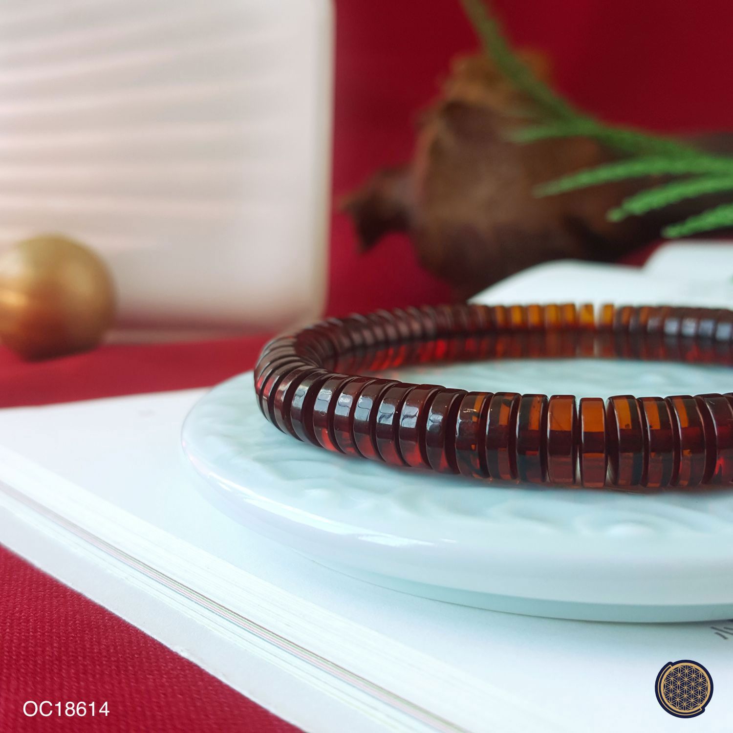 8-8.5mm 血珀叠珠手链