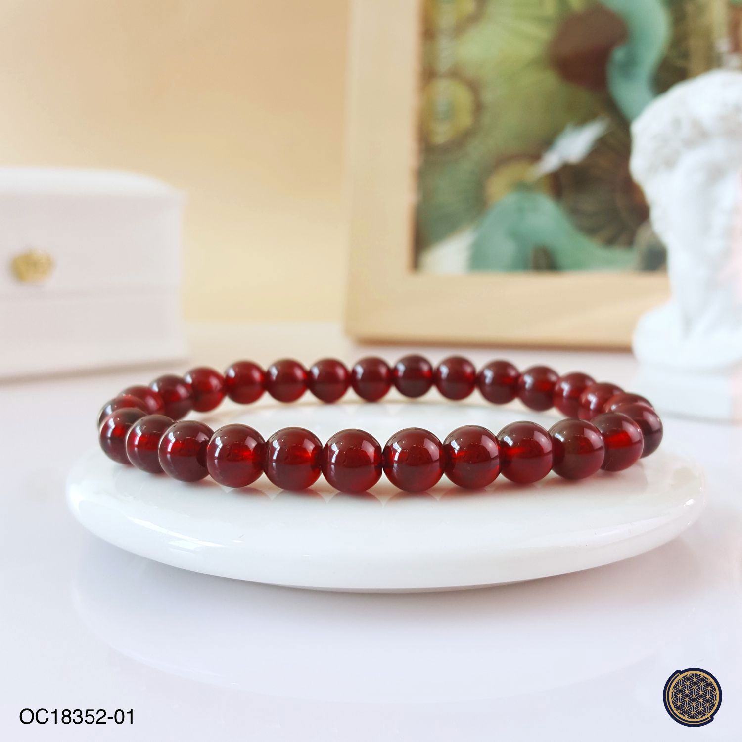 6-6.5mm 橙石榴手链