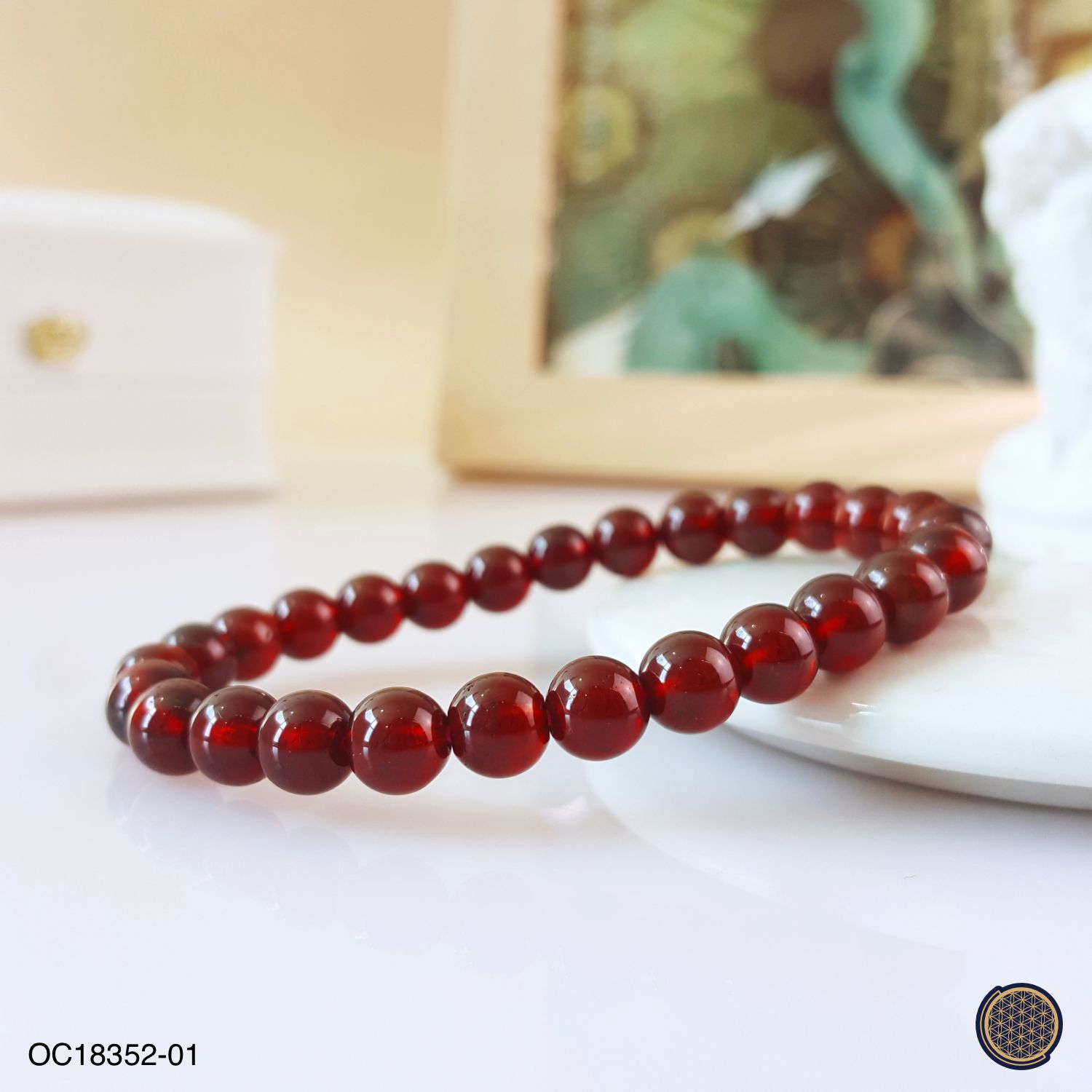 6-6.5mm 橙石榴手链