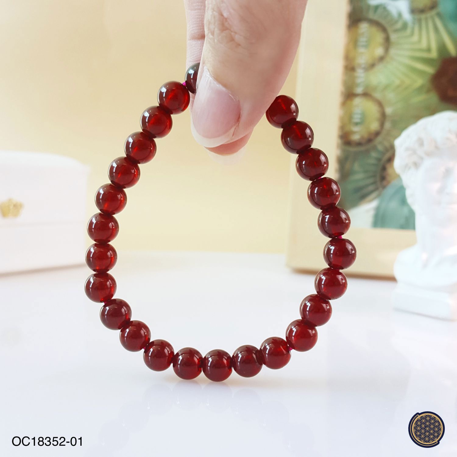 6-6.5mm 橙石榴手链