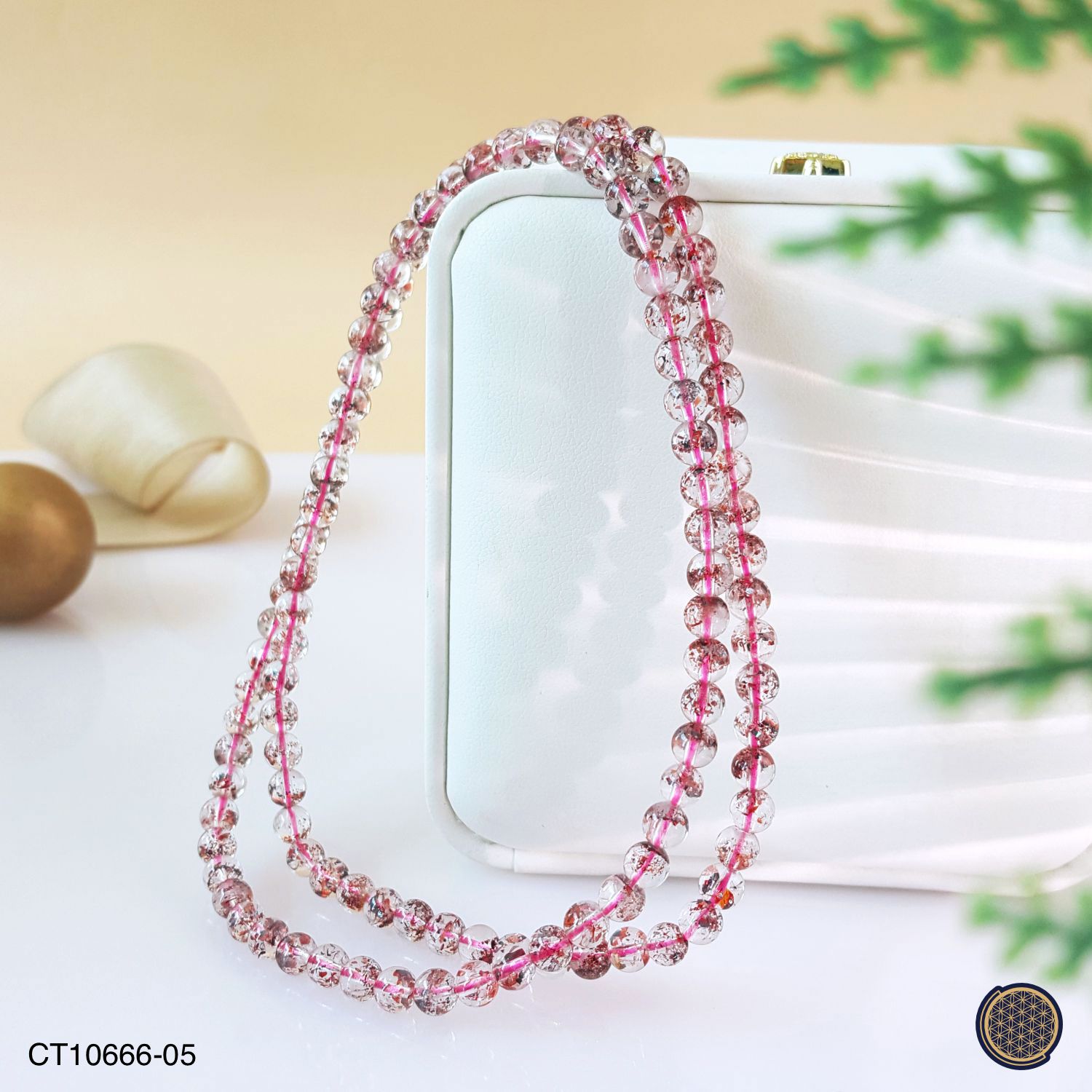 5mm 顶级透体金草莓超七手串